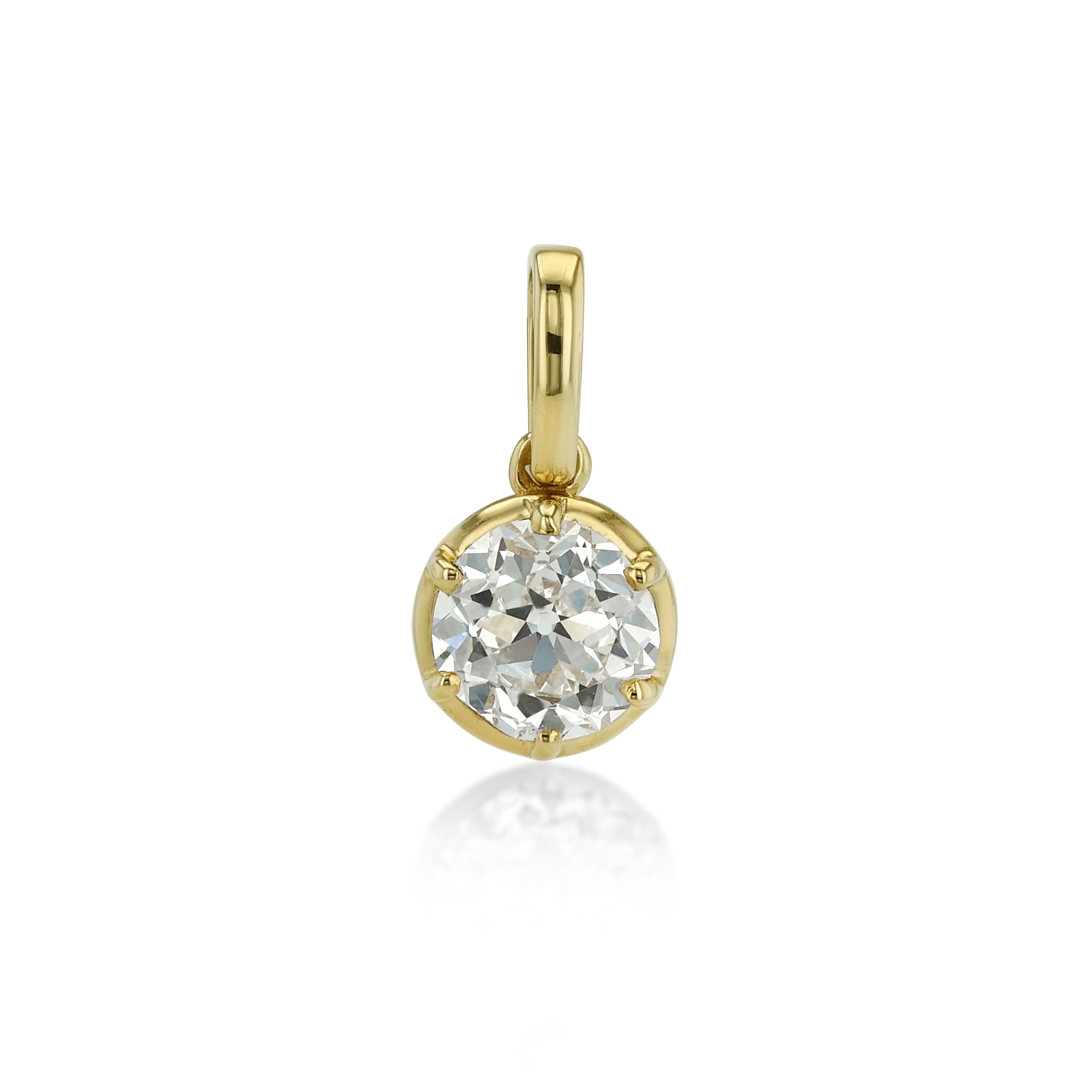Petite Round Diamond Charm