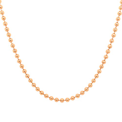 MINI BALL CHAIN NECKLACE - ROSE GOLD