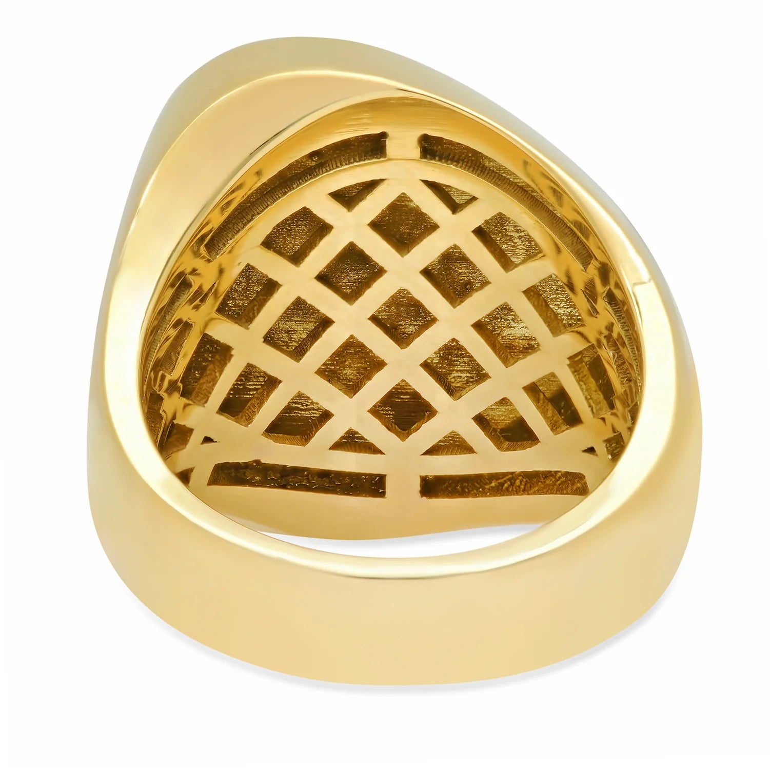 Sideways Black Diamond Heart Surface Ring