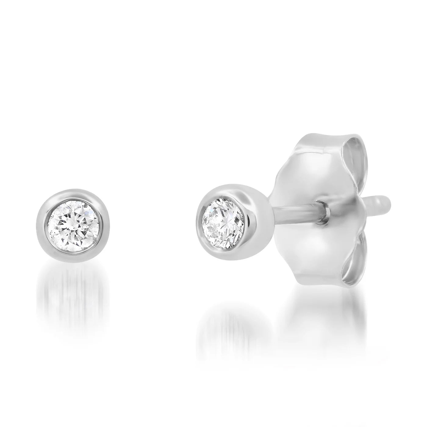 Bezel Set Studs