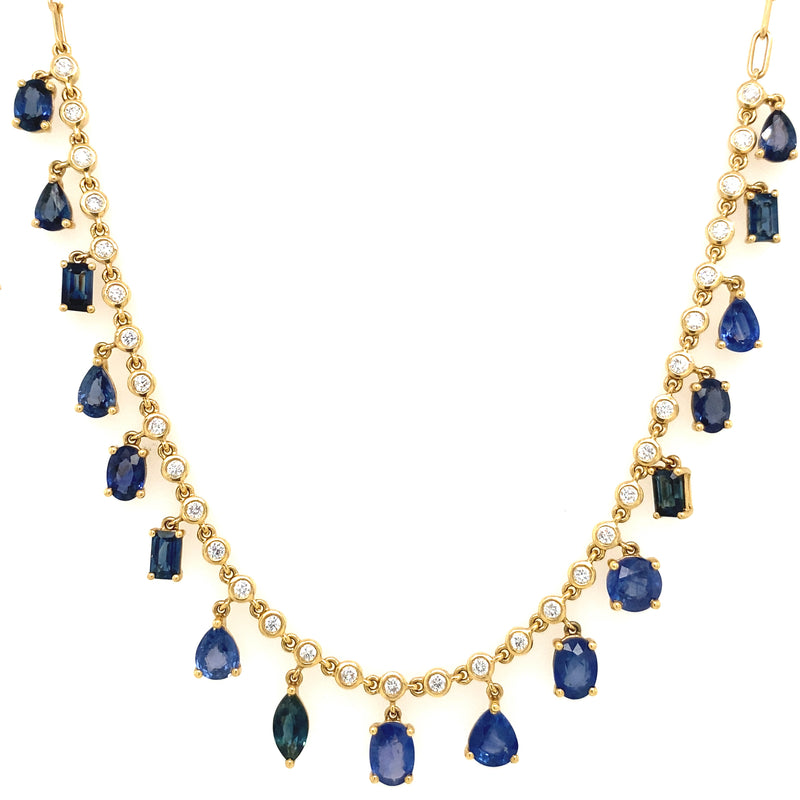HANGING SAPPHIRE NECKLACE
