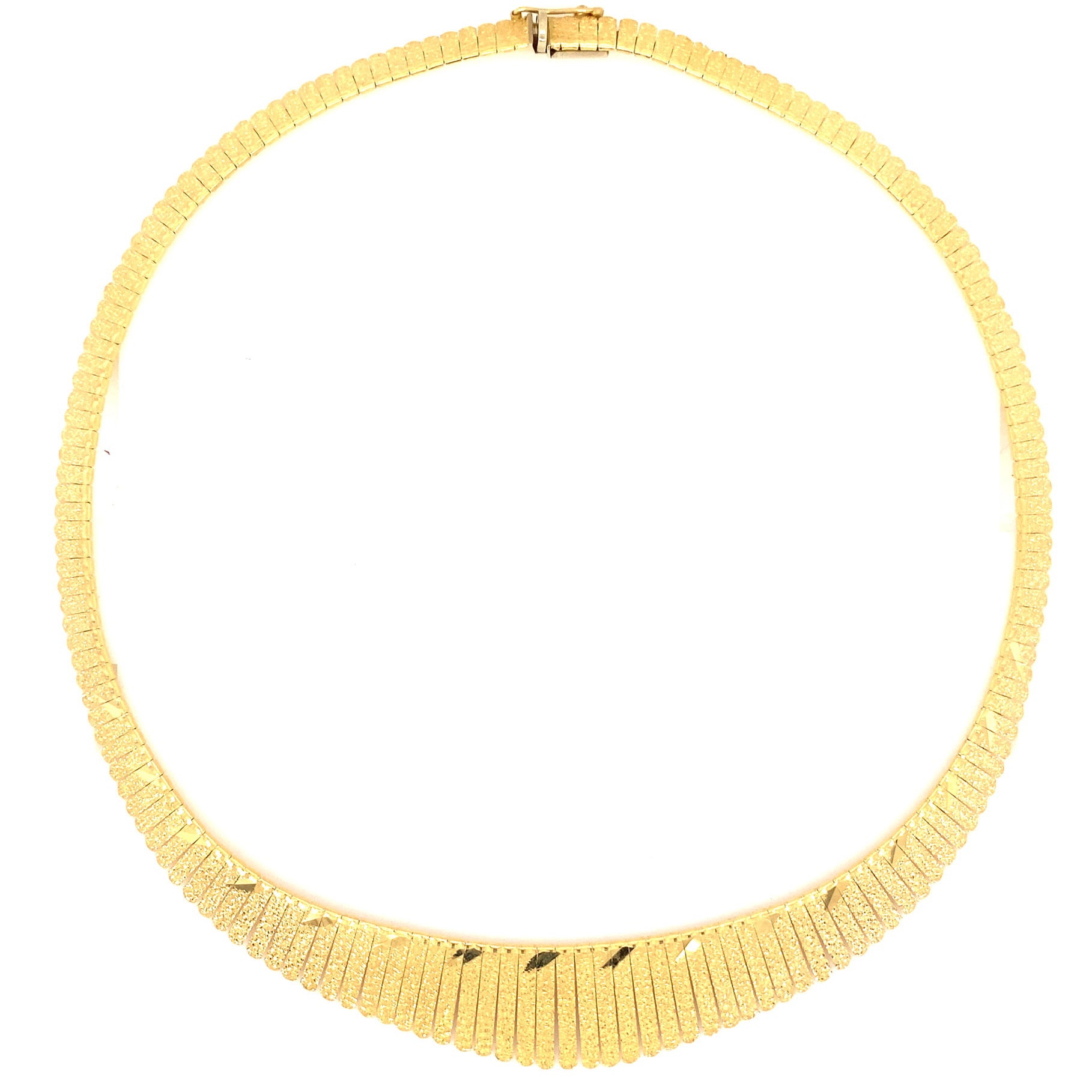 14k yellow gold mini fringe necklace