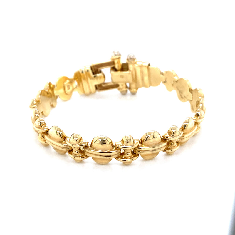 Oval fancy link bracelet