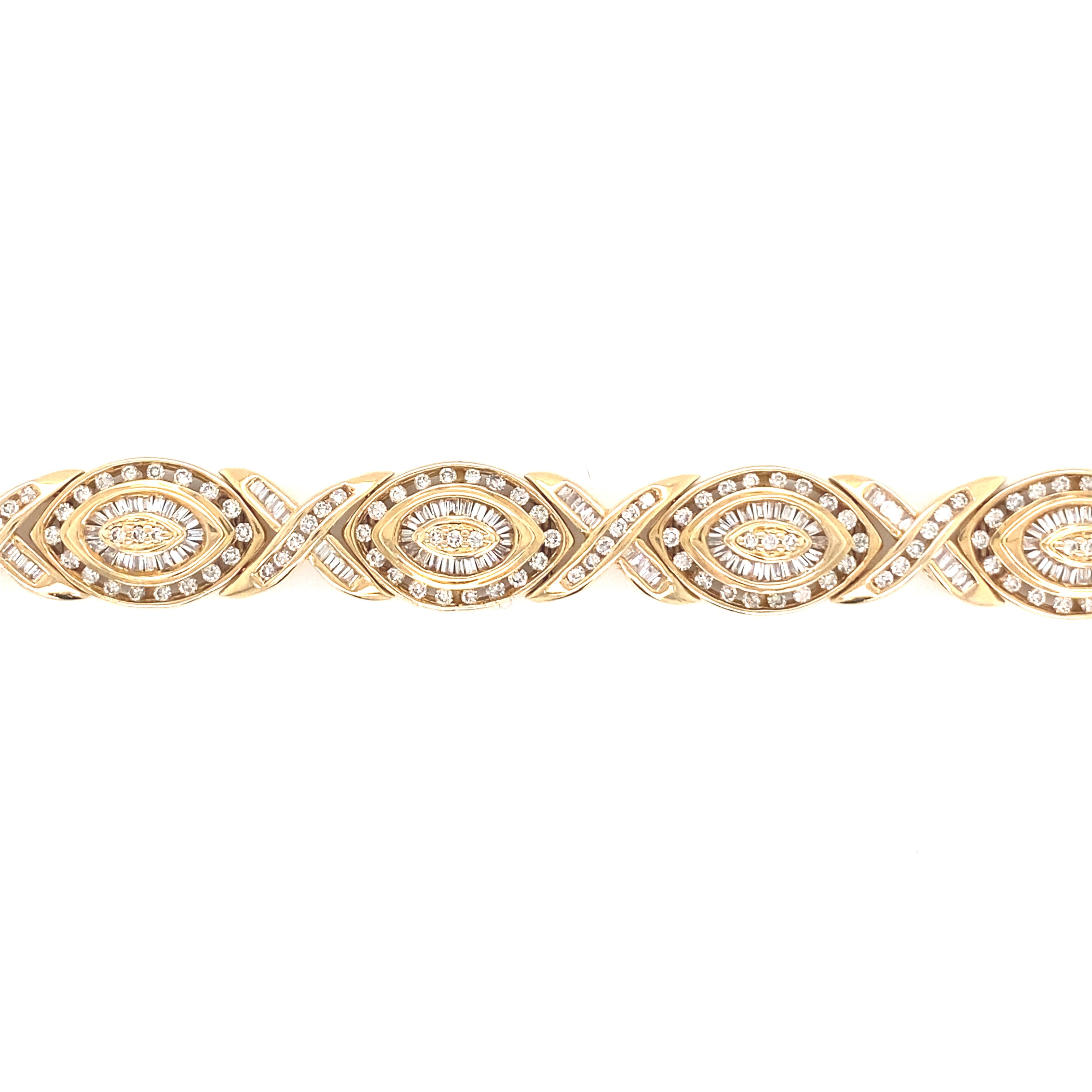 Vintage Diamond 1970s Bracelet