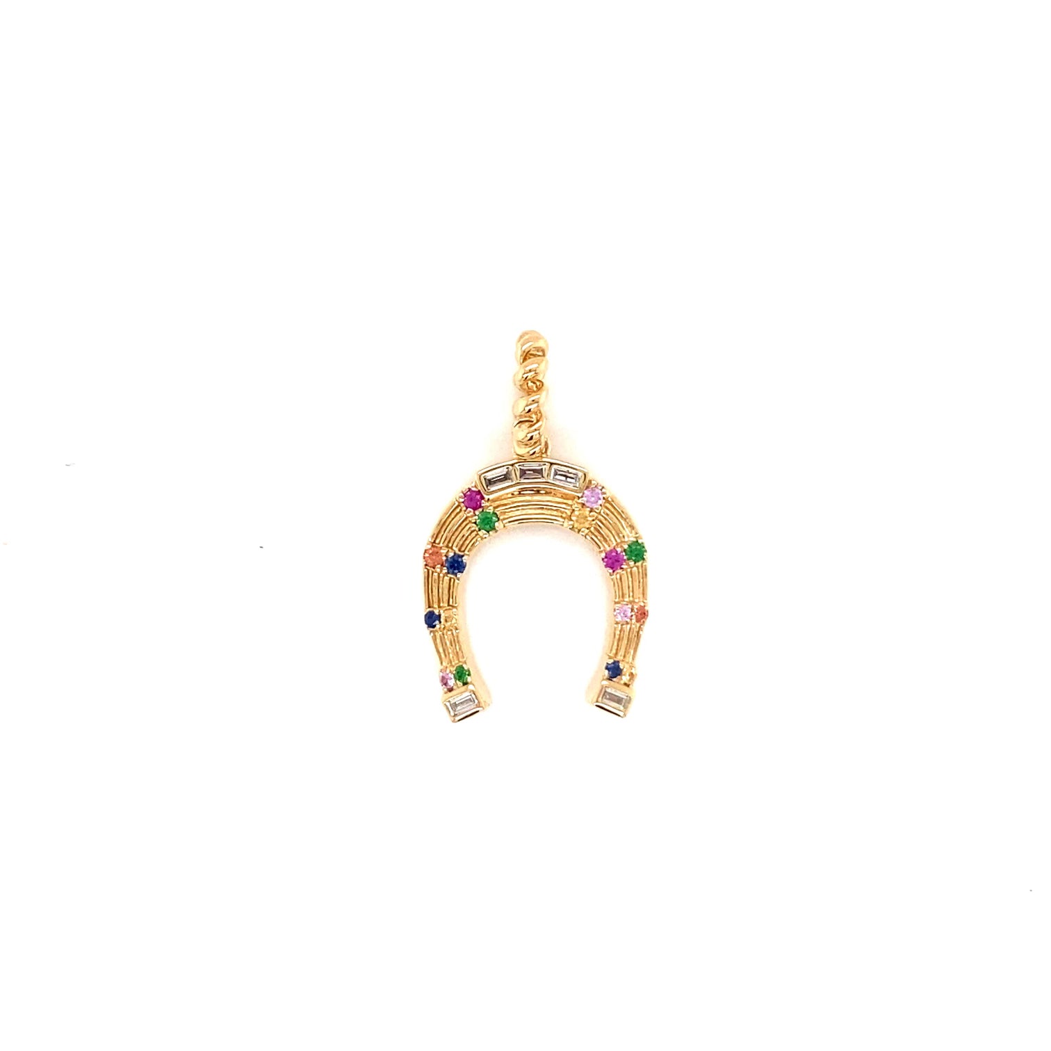 Rainbow Horseshoe Nostalgia Charm