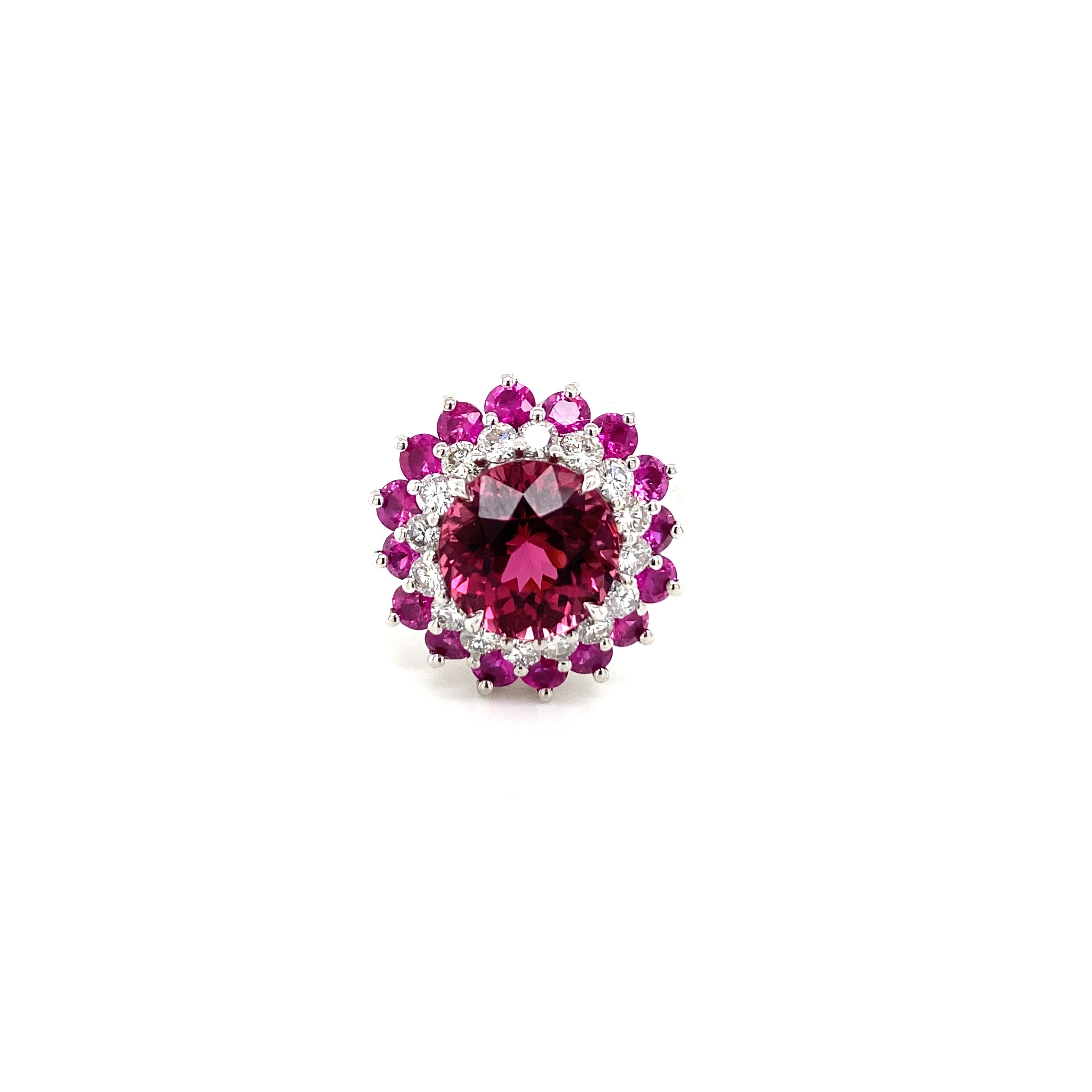 Vintage Tourmaline and Diamond Ring