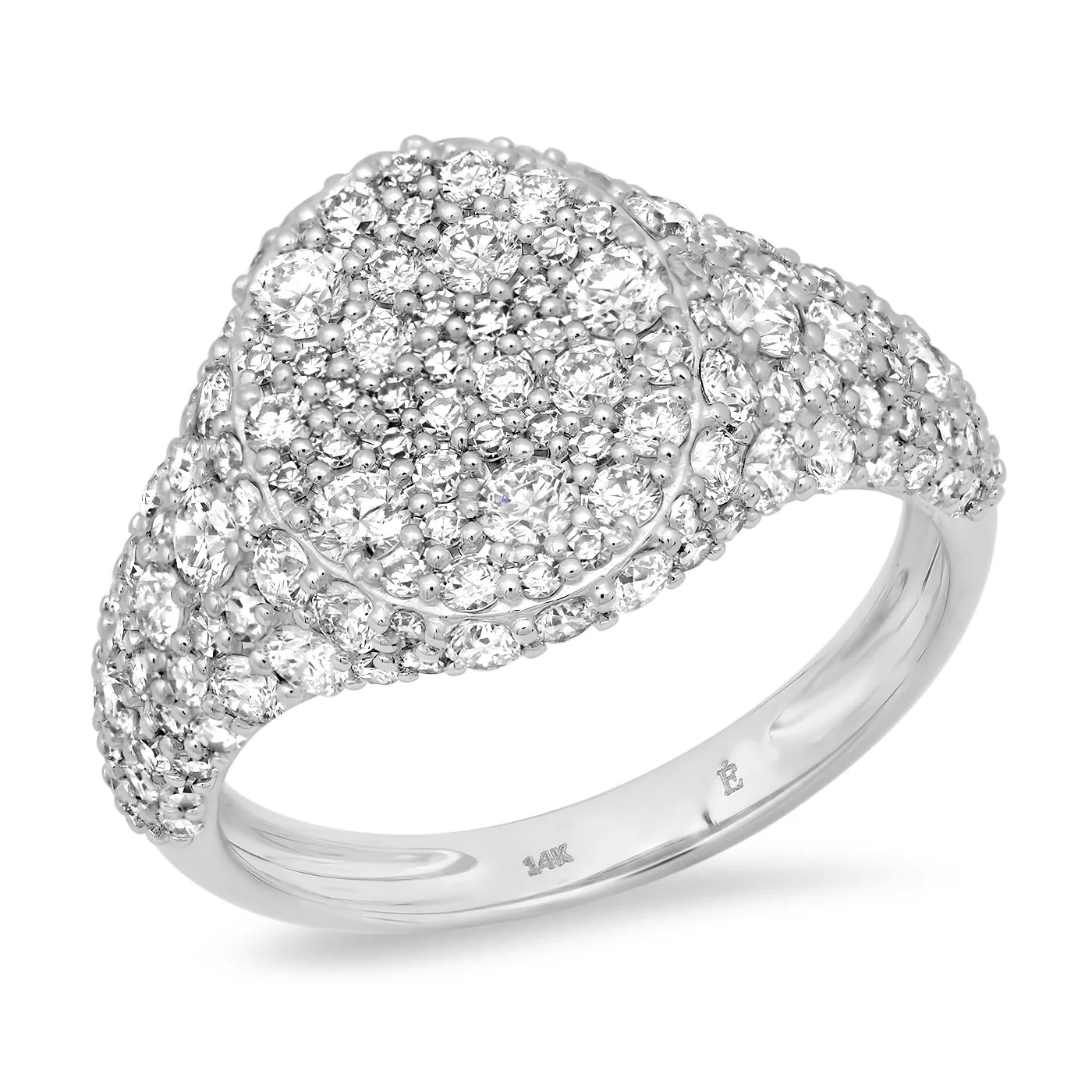 Encrusted Signet Ring