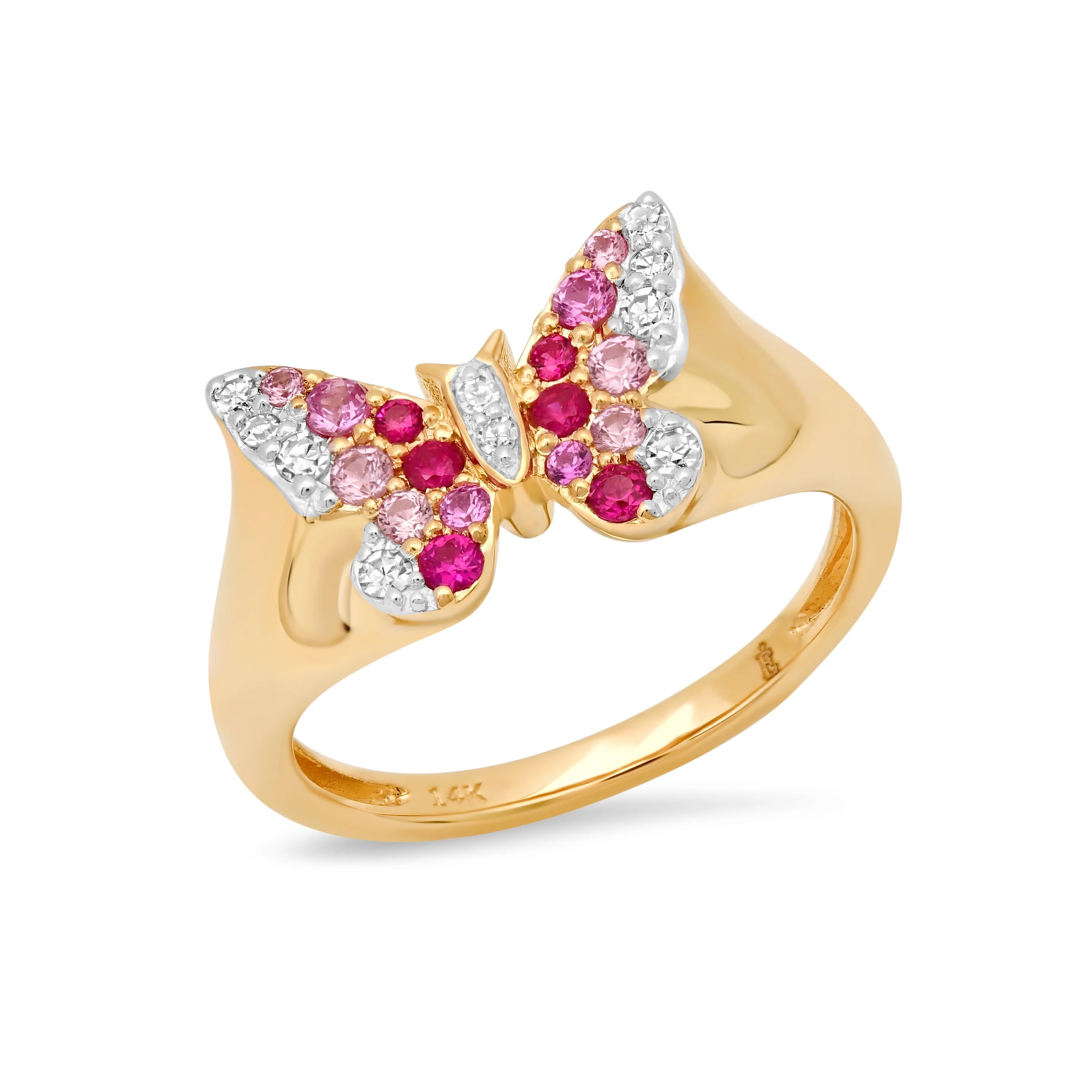 Ombre Butterfly Signet Ring