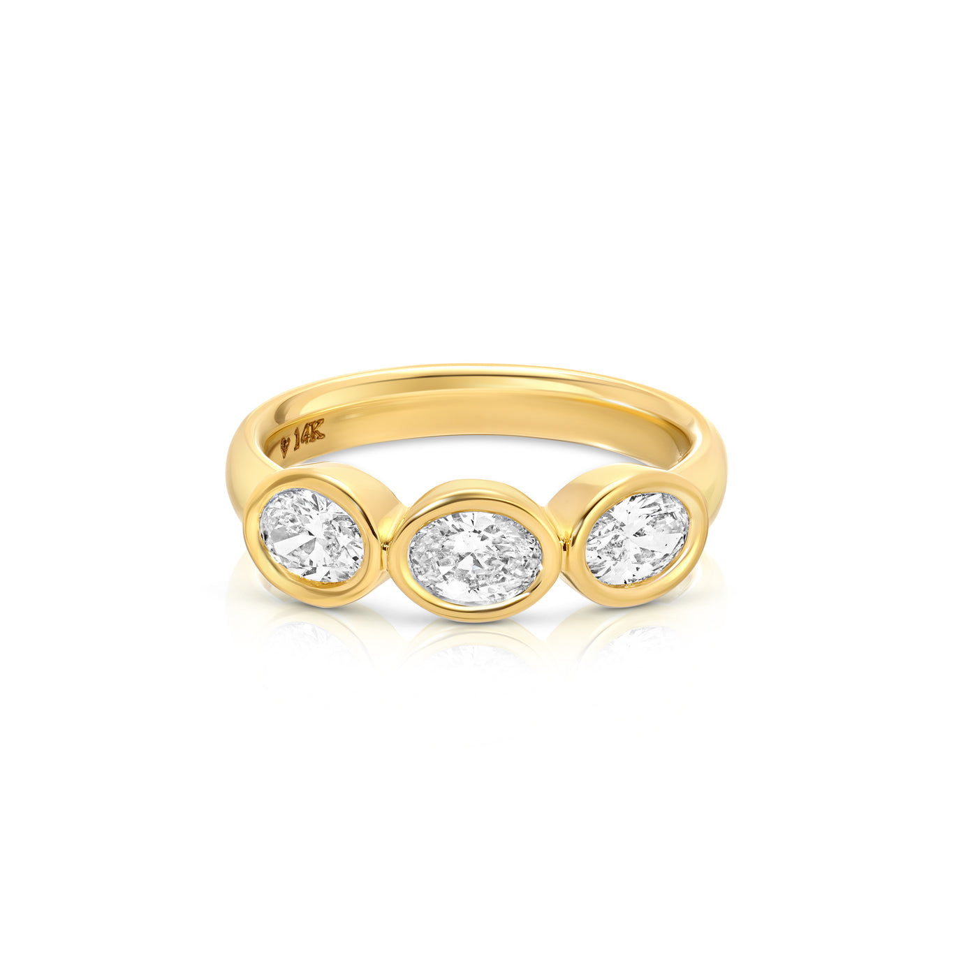 Oval Trio Pinky Ring