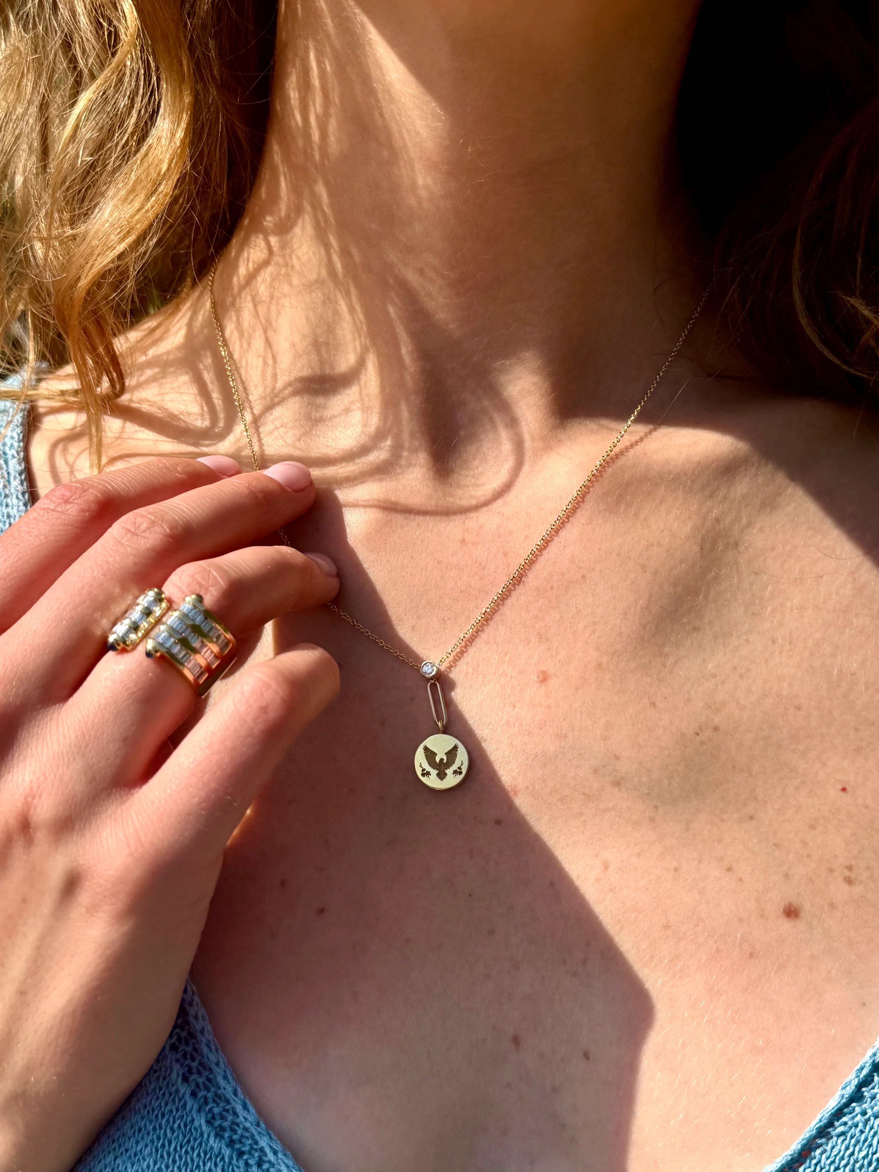 MINI ALCHEMY PENDANT ON 18" DROP LOOP CHAIN