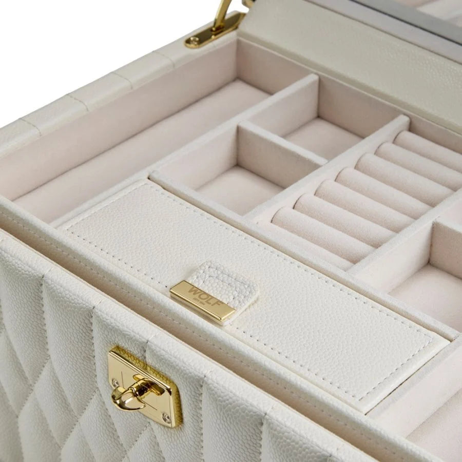 Lauren Medium Jewelry Box in Ivory