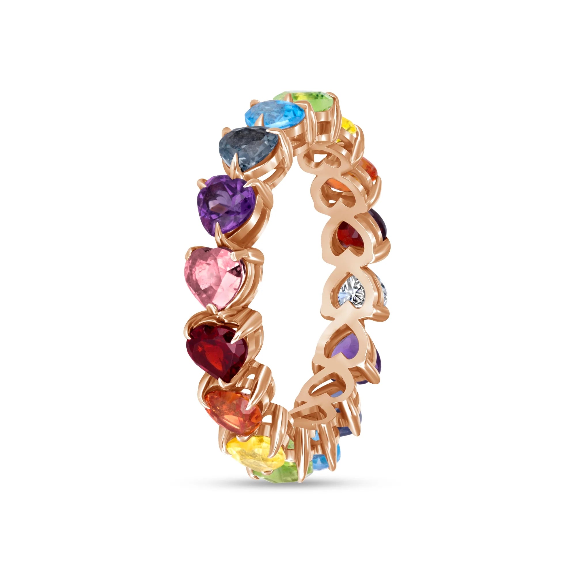 RAINBOW GEM ETERNITY RING