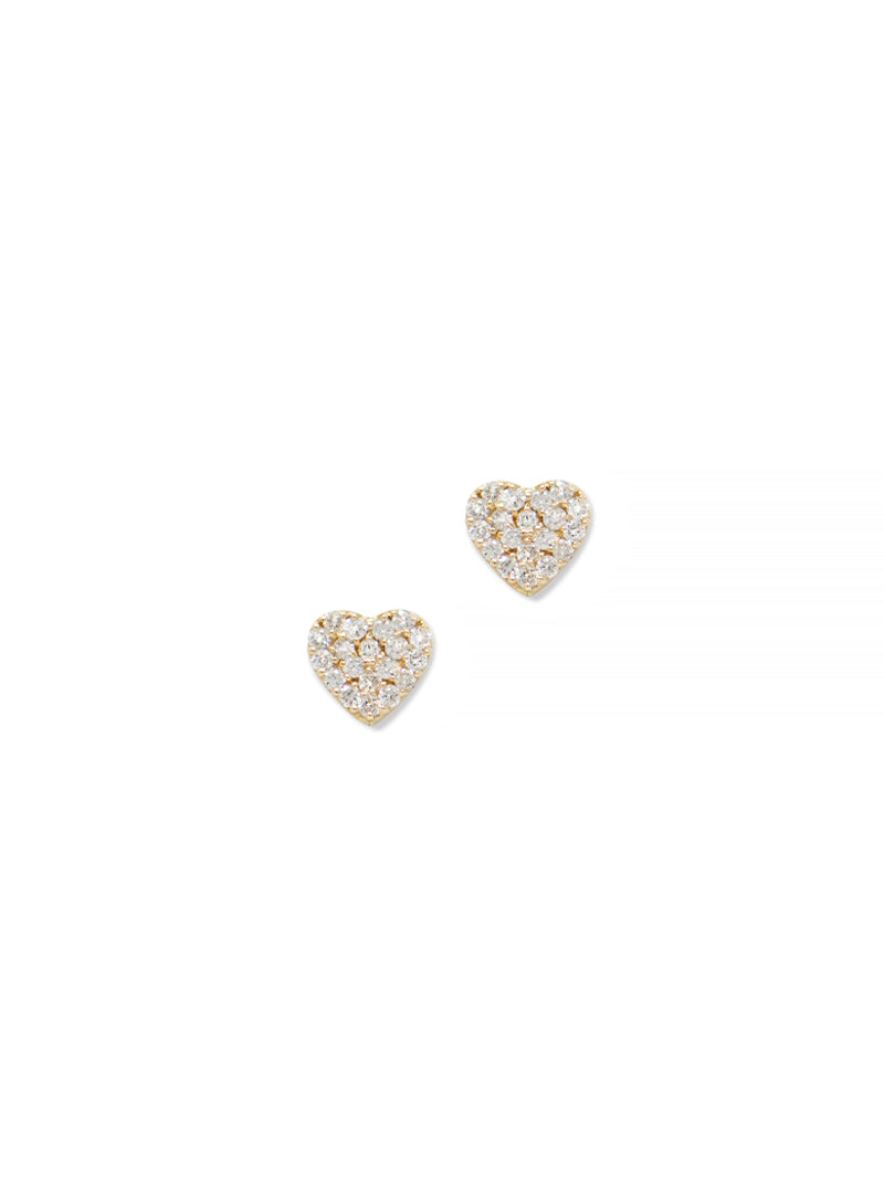 LOVE LETTER PAVÉ HEART STUD