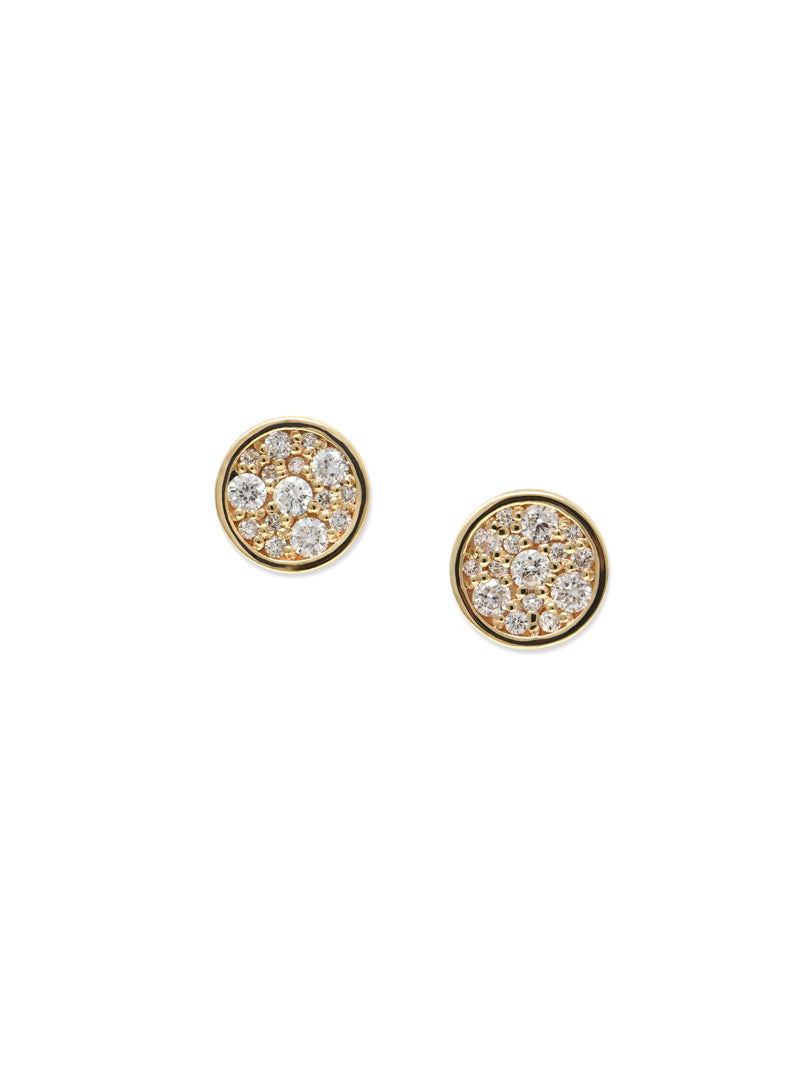 ROUND CLÉO PAVÉ STUDS