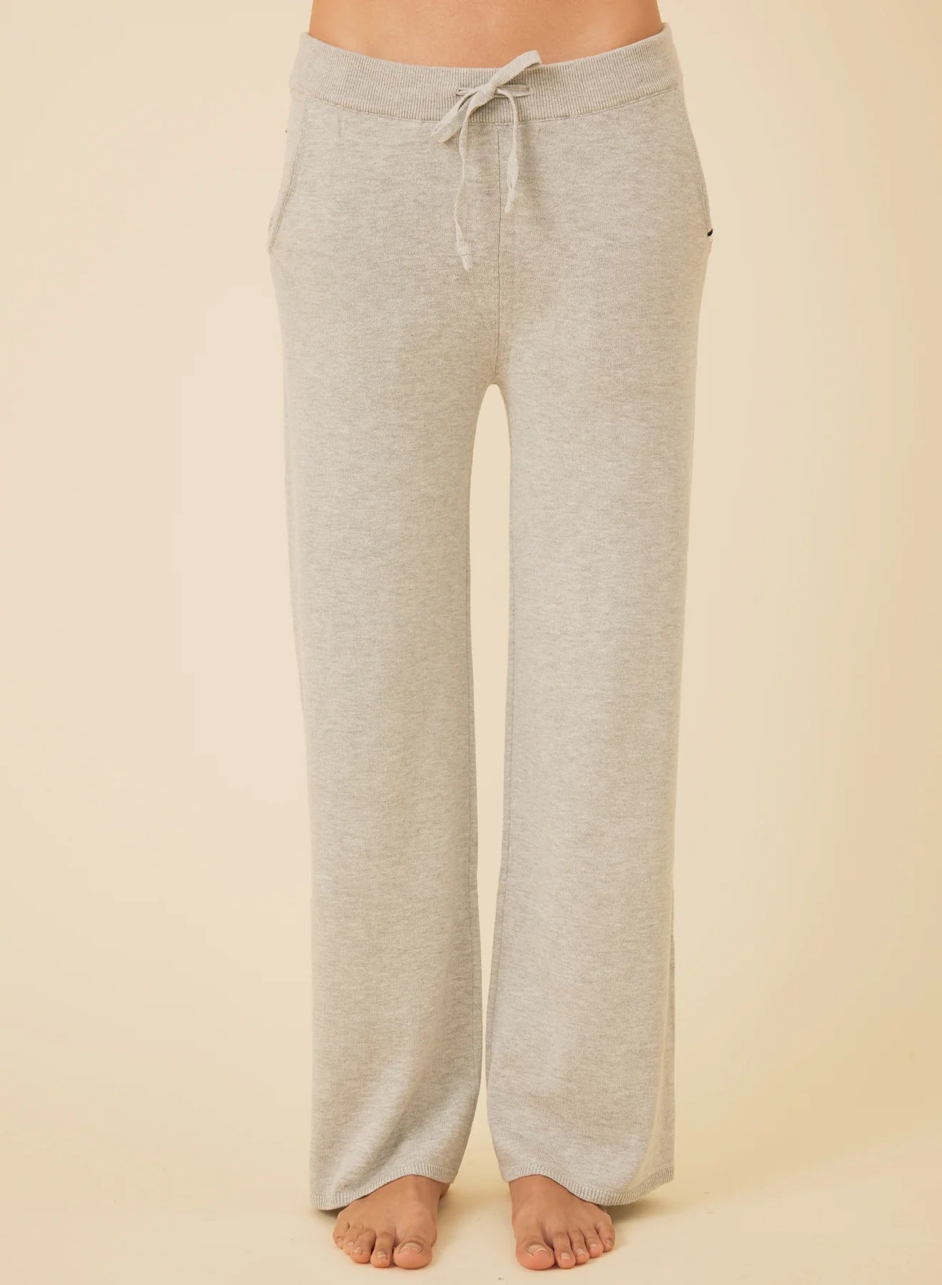 Bianca Cropped Pant - Heather Grey