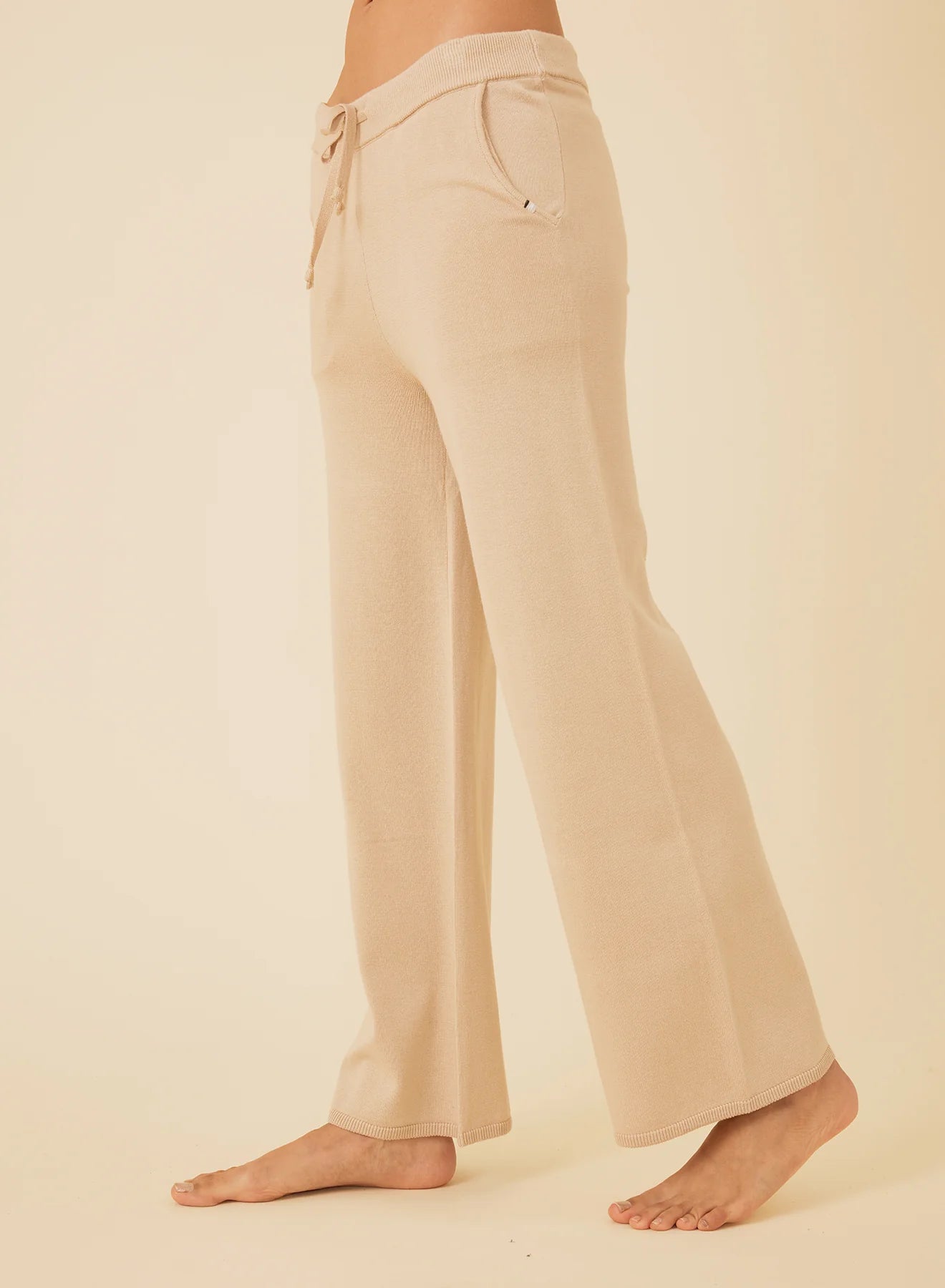 Bianca Cropped Pant - Latte