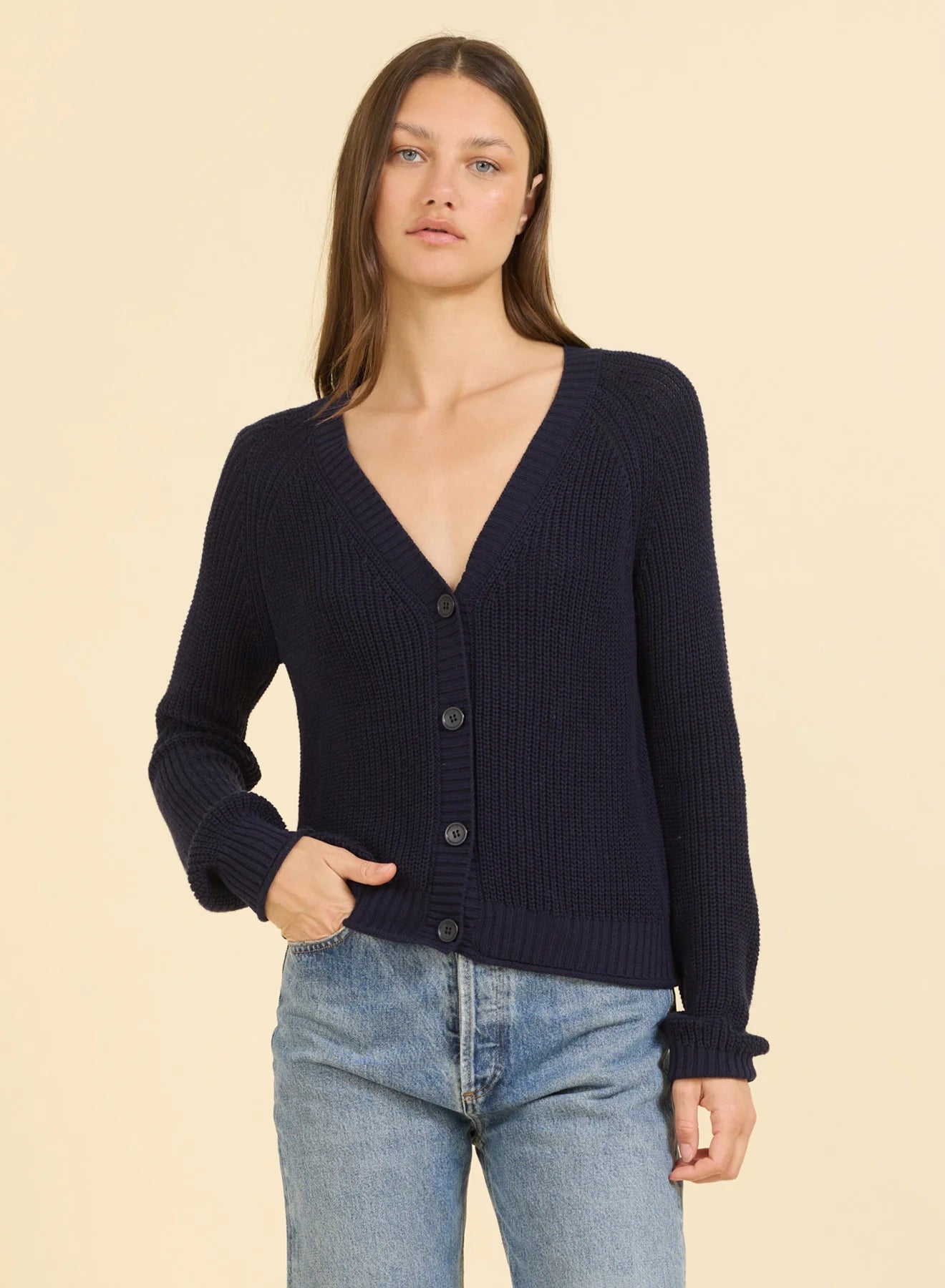 Raleigh Cardigan - Navy