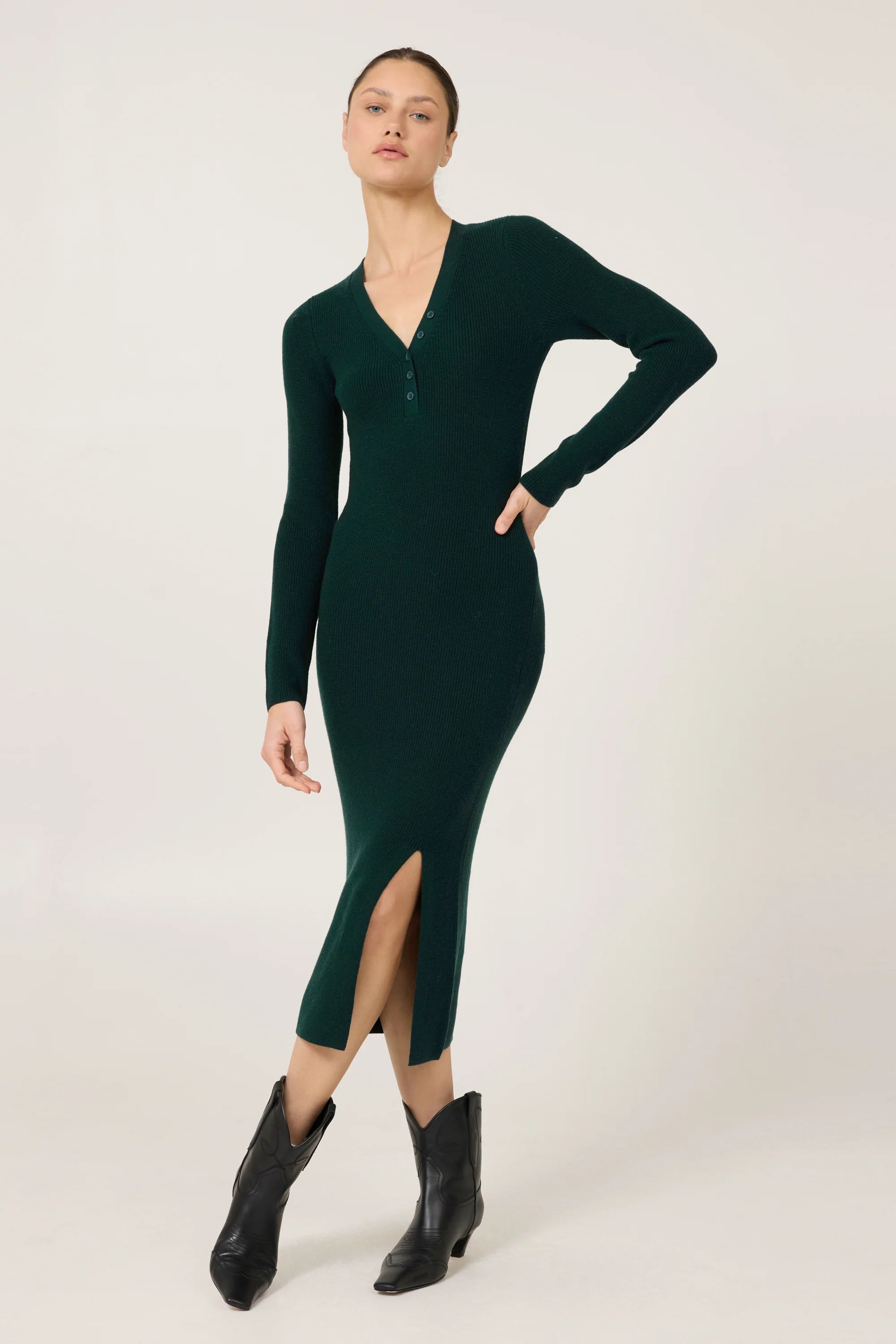 Bristol Merino Dress - Everglade