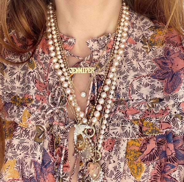 14K Gold & White Diamond Evelyn Bird Charm