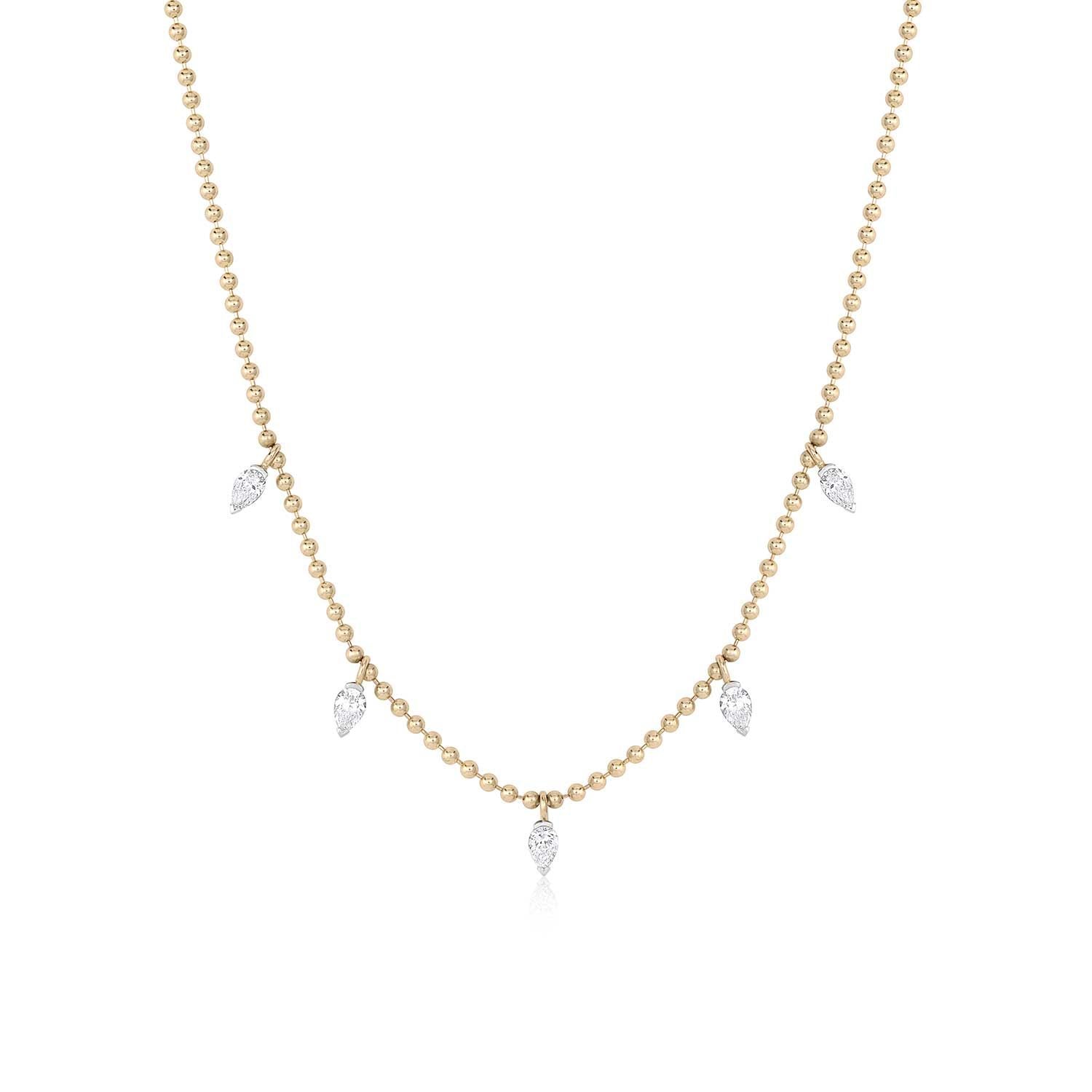 ZIA Pear Diamond Necklace