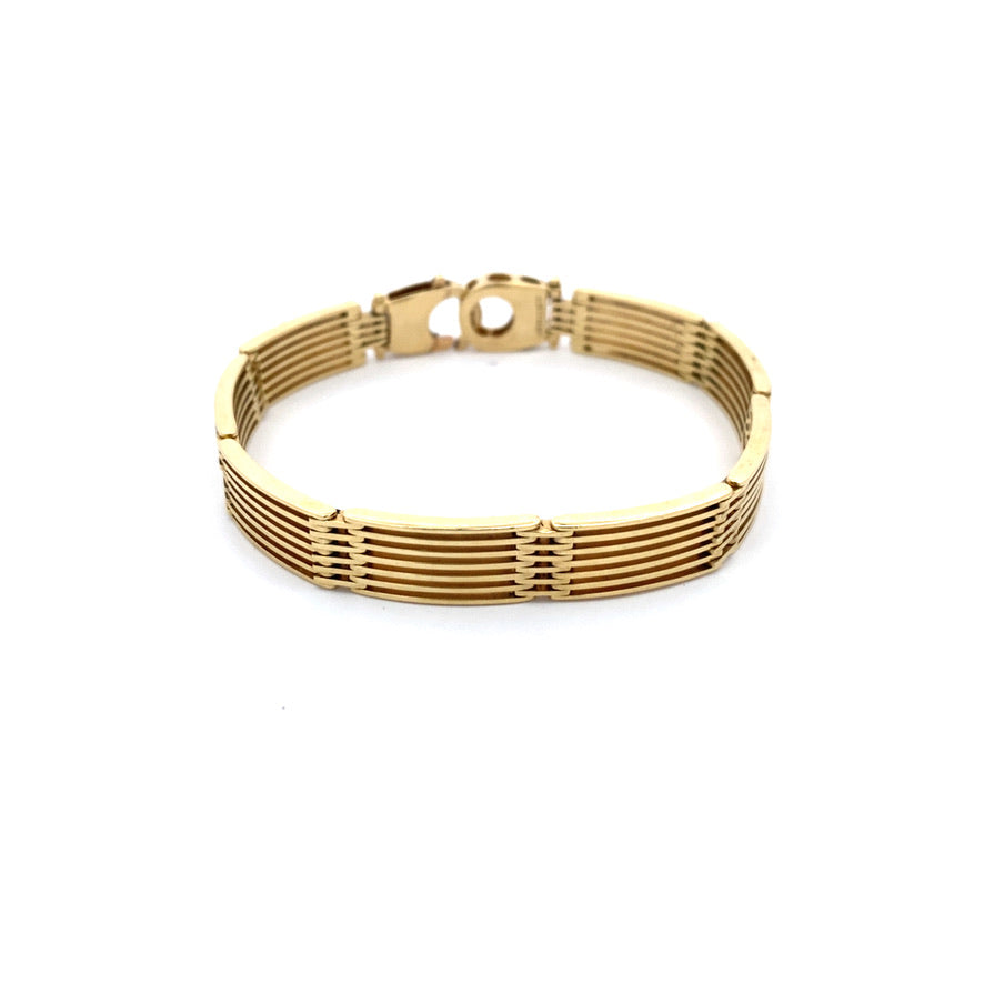 Vintage 7 Row Fancy Link Bracelet