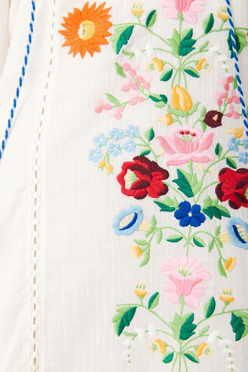 Florapaloosa Embroidered Tunic Dress – Wildflower