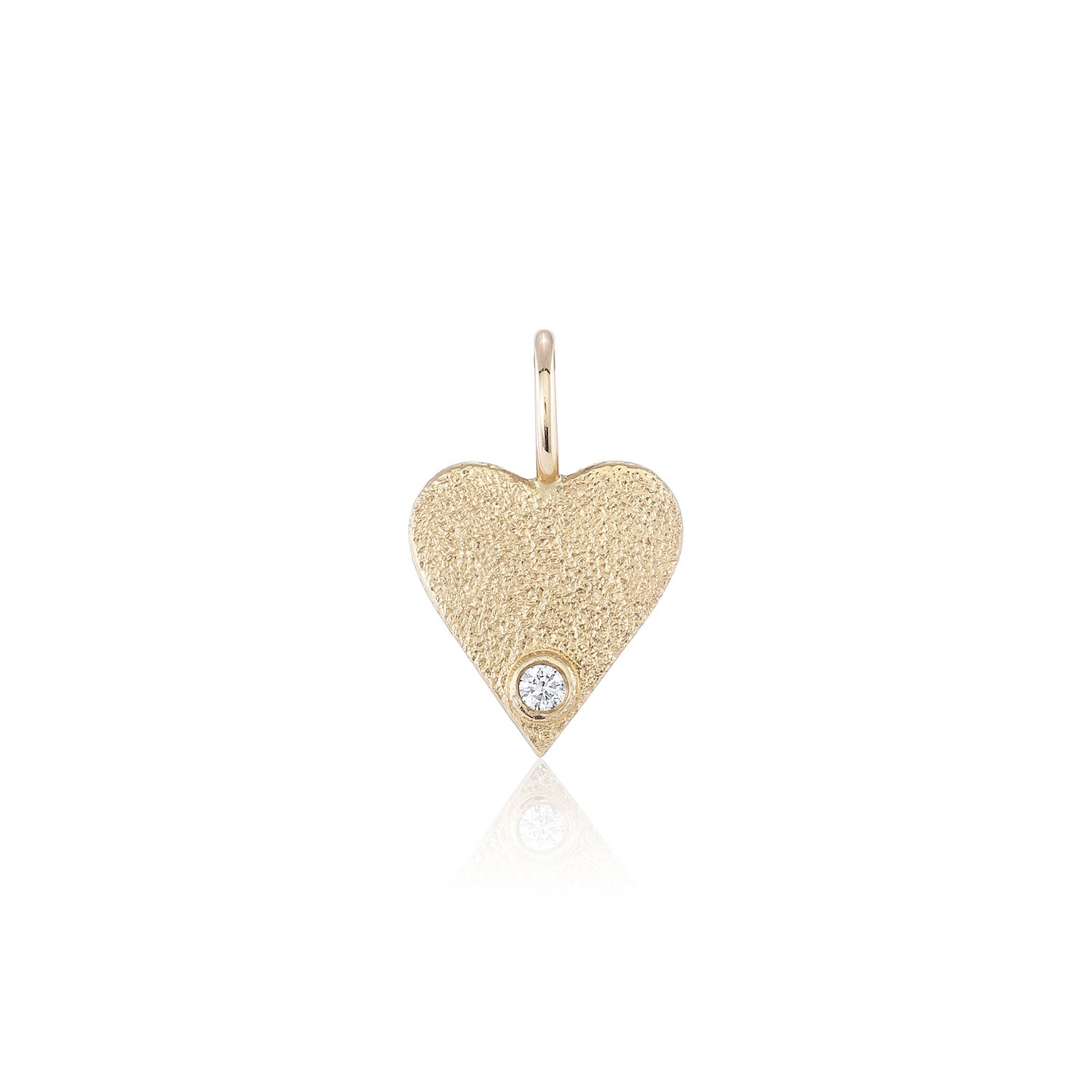 ADORE Heart Charm with White Diamond