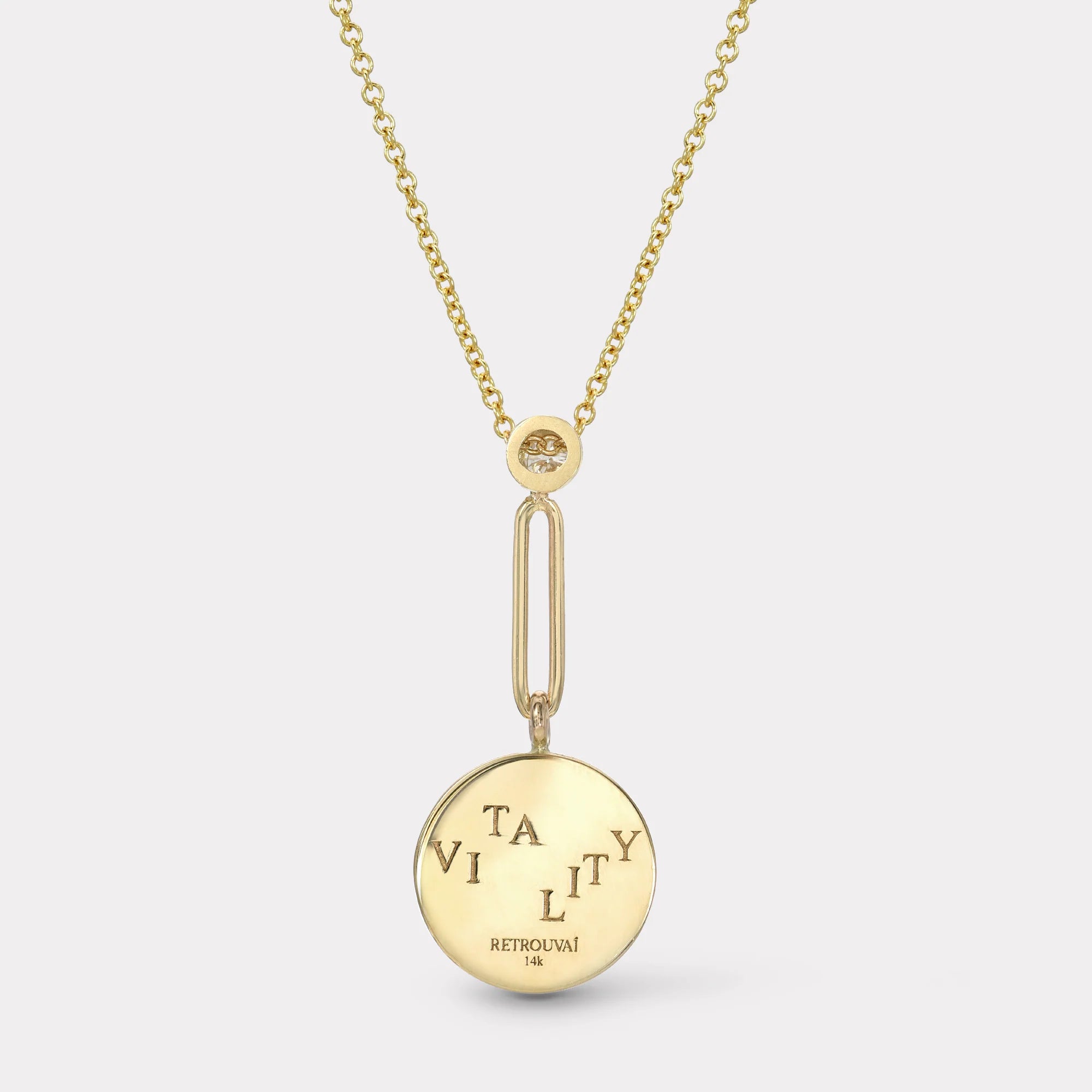 MINI ALCHEMY PENDANT ON 18" DROP LOOP CHAIN