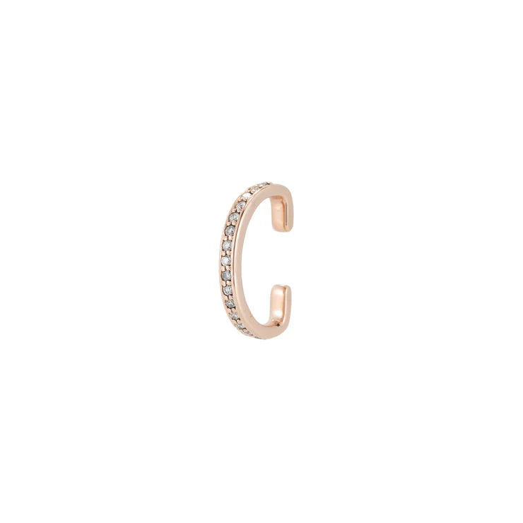 Rose or Yellow Gold & Diamond Ear Cuff