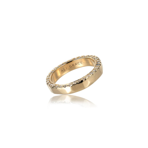 Gold & Diamond Channel Ring