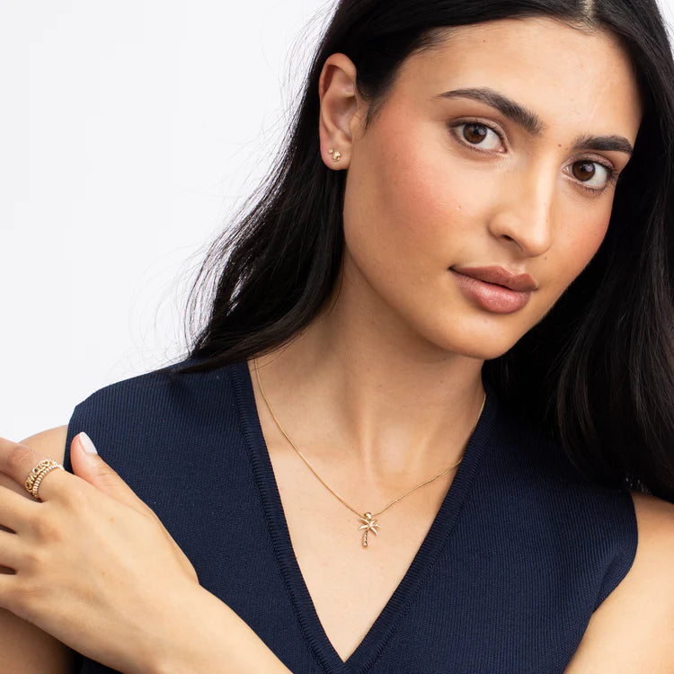 Pearl Palm Tree Paradise Charm