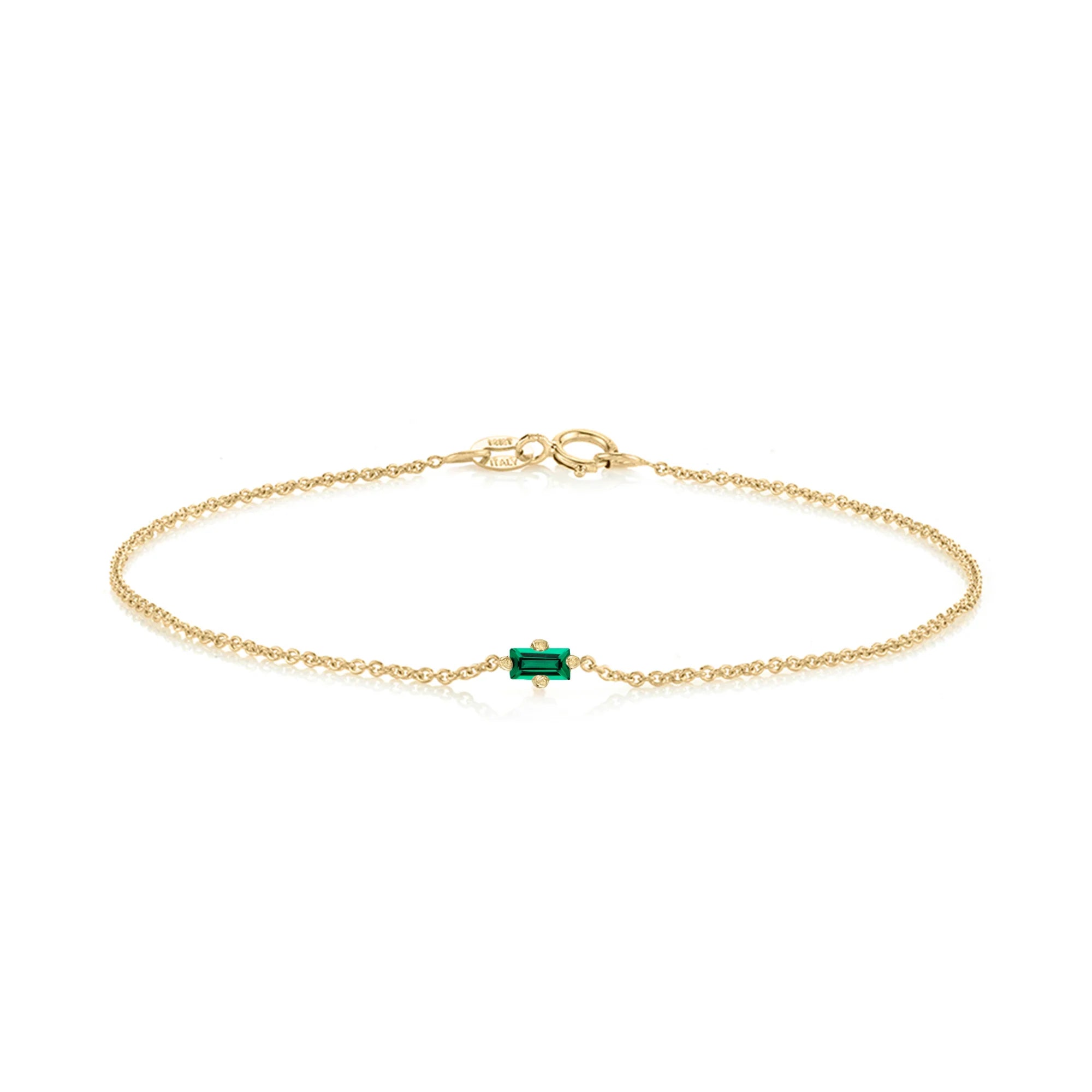 Emerald Floating Bracelet