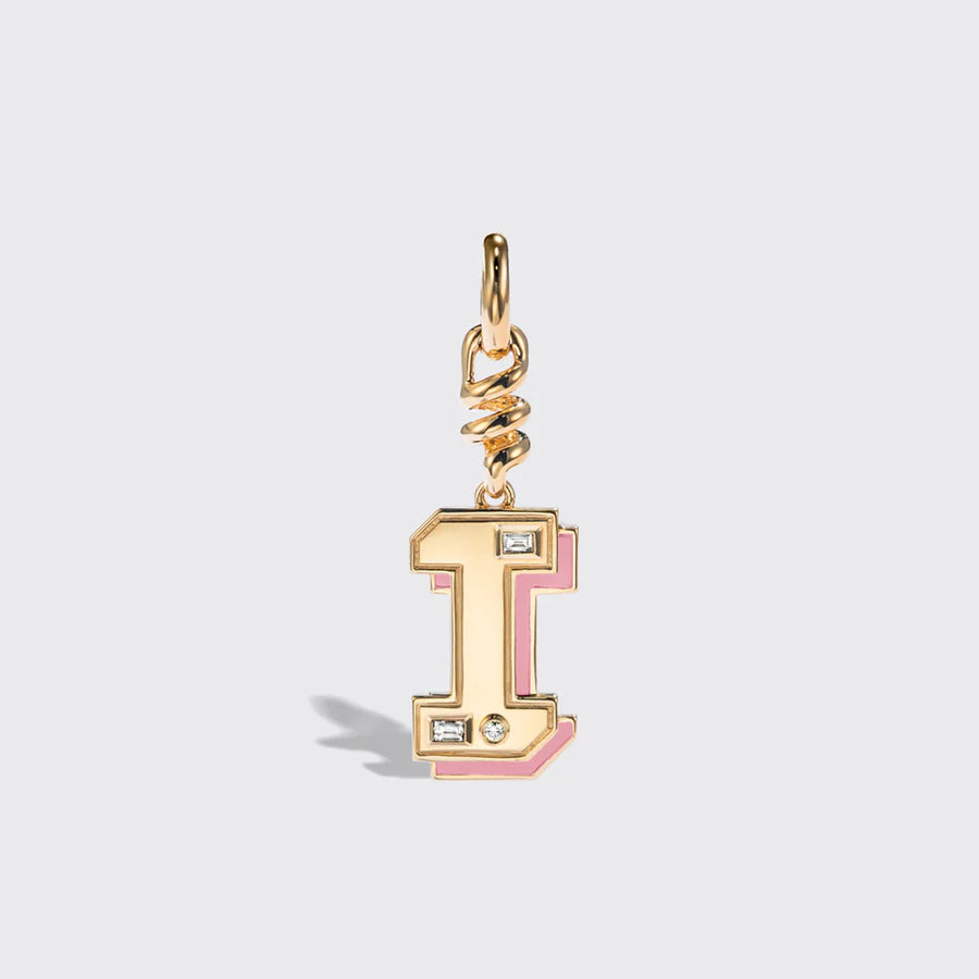 PINK OPAL NOSTALGIA LETTER CHARM