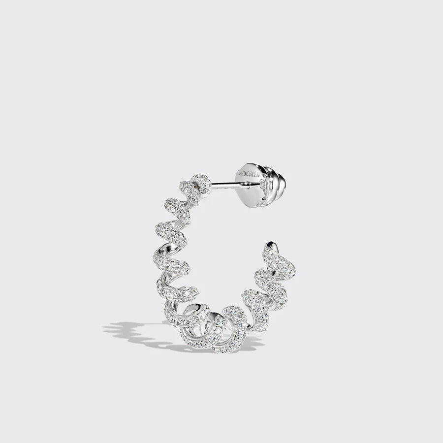 LARGE GOLD DIAMOND SLINKEE EARRINGS