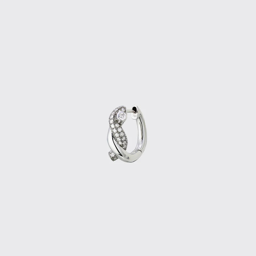 BLACK GOLD-GOLD DIAMOND SMALL TIES EARRINGS