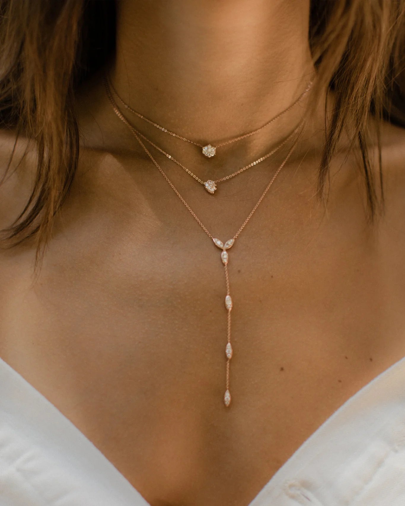 Cascade Lariat Necklace