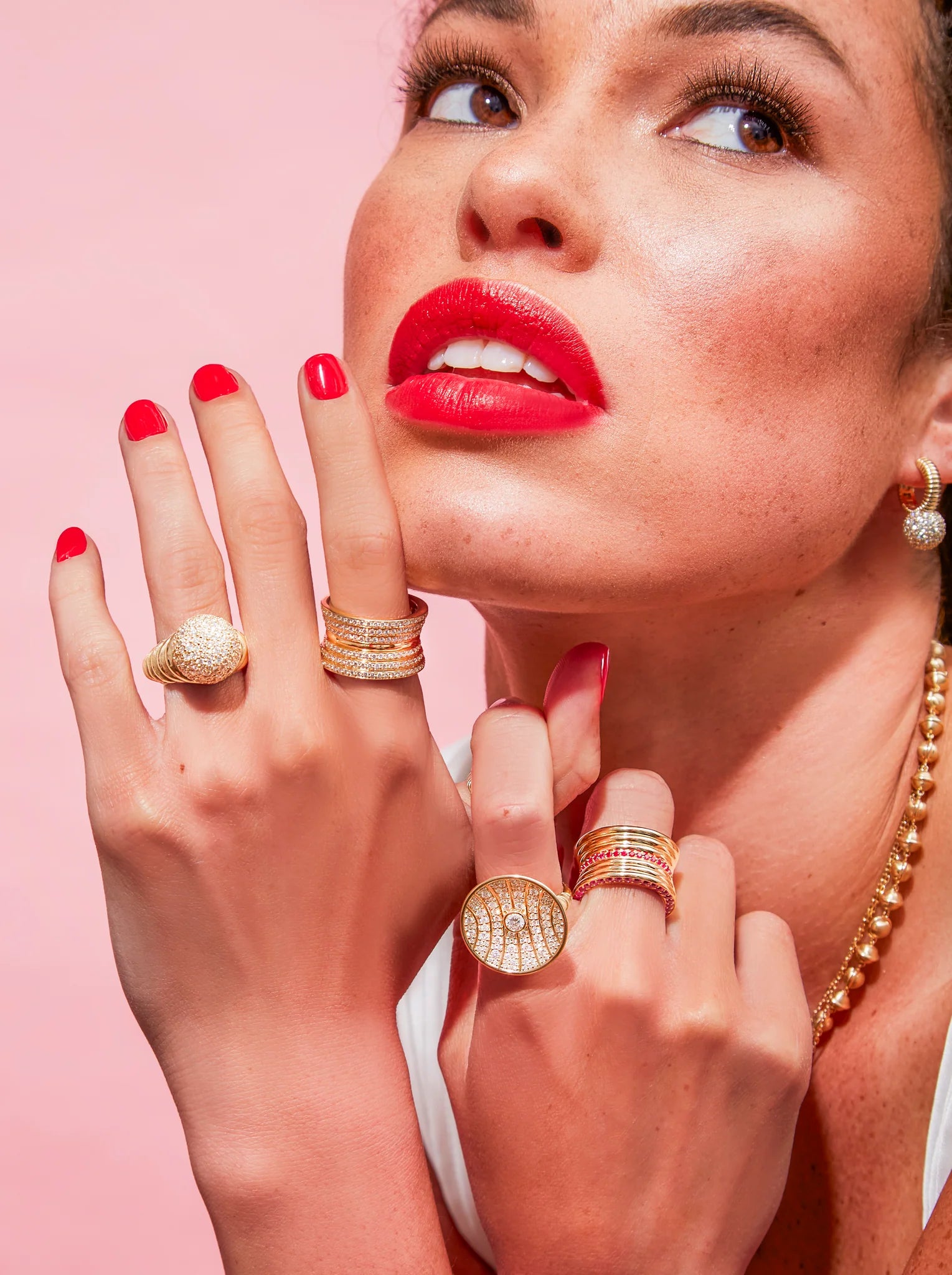 Revel Bobble Cocktail Ring - Diamond