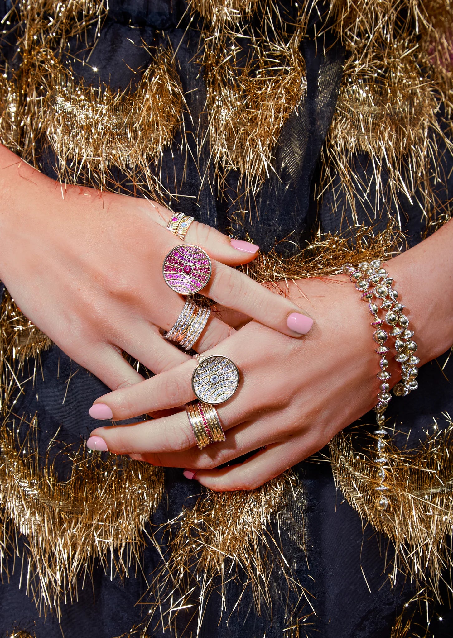 Revel Small Bead Bracelet - Diamond