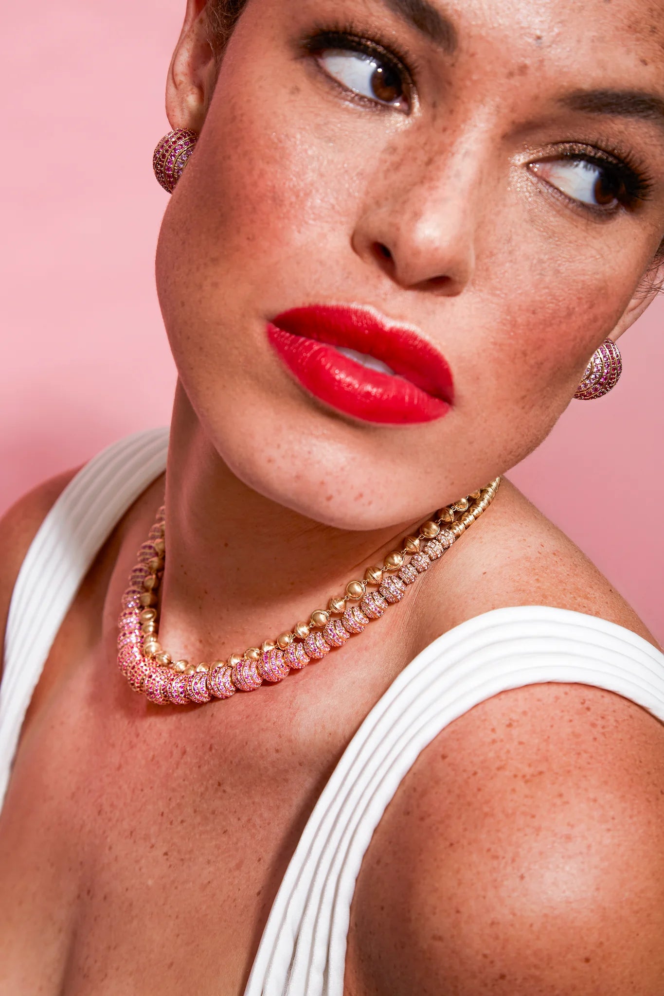 Revel Small Bead Necklace - Gold