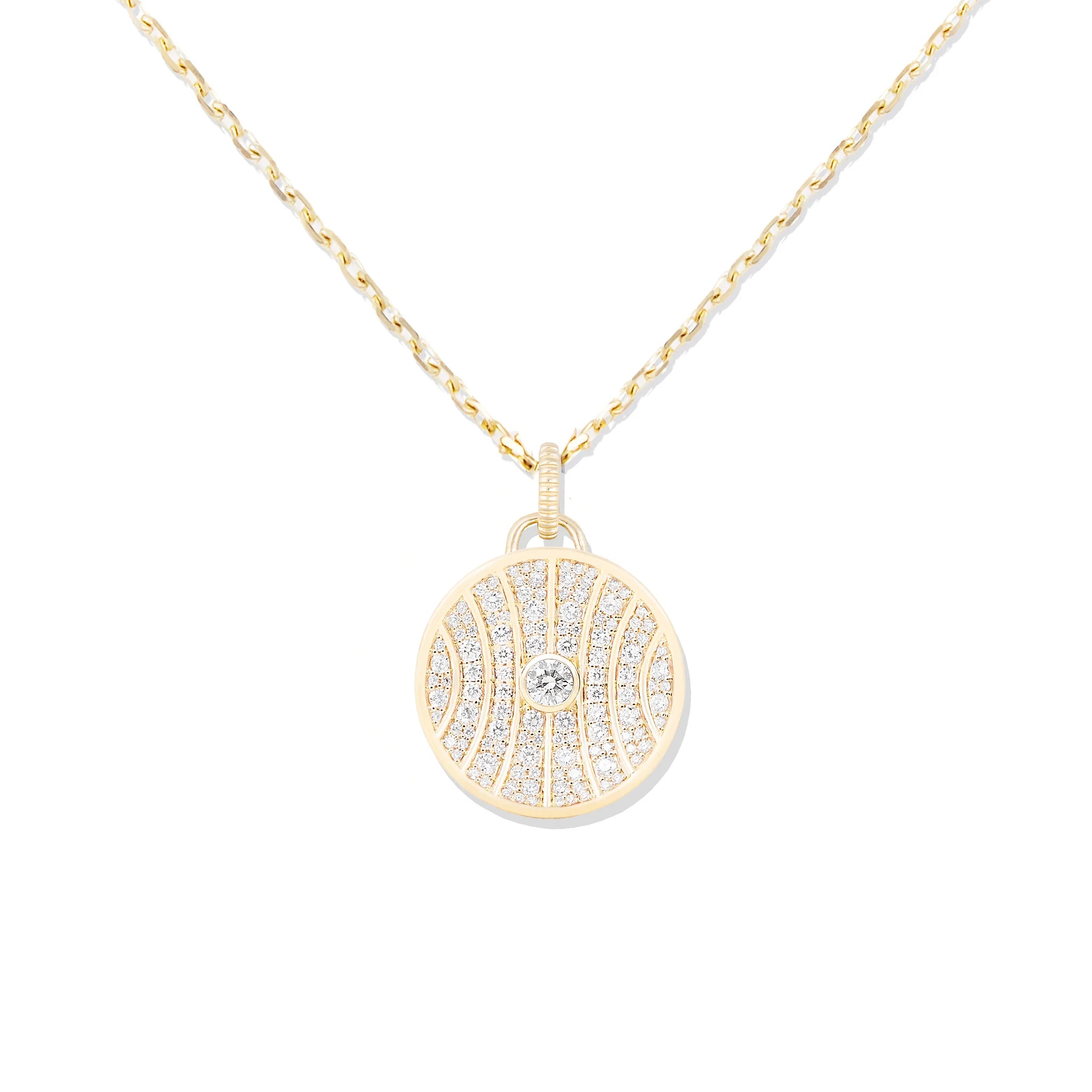 Revel Large Dimensional Pendant - Diamond