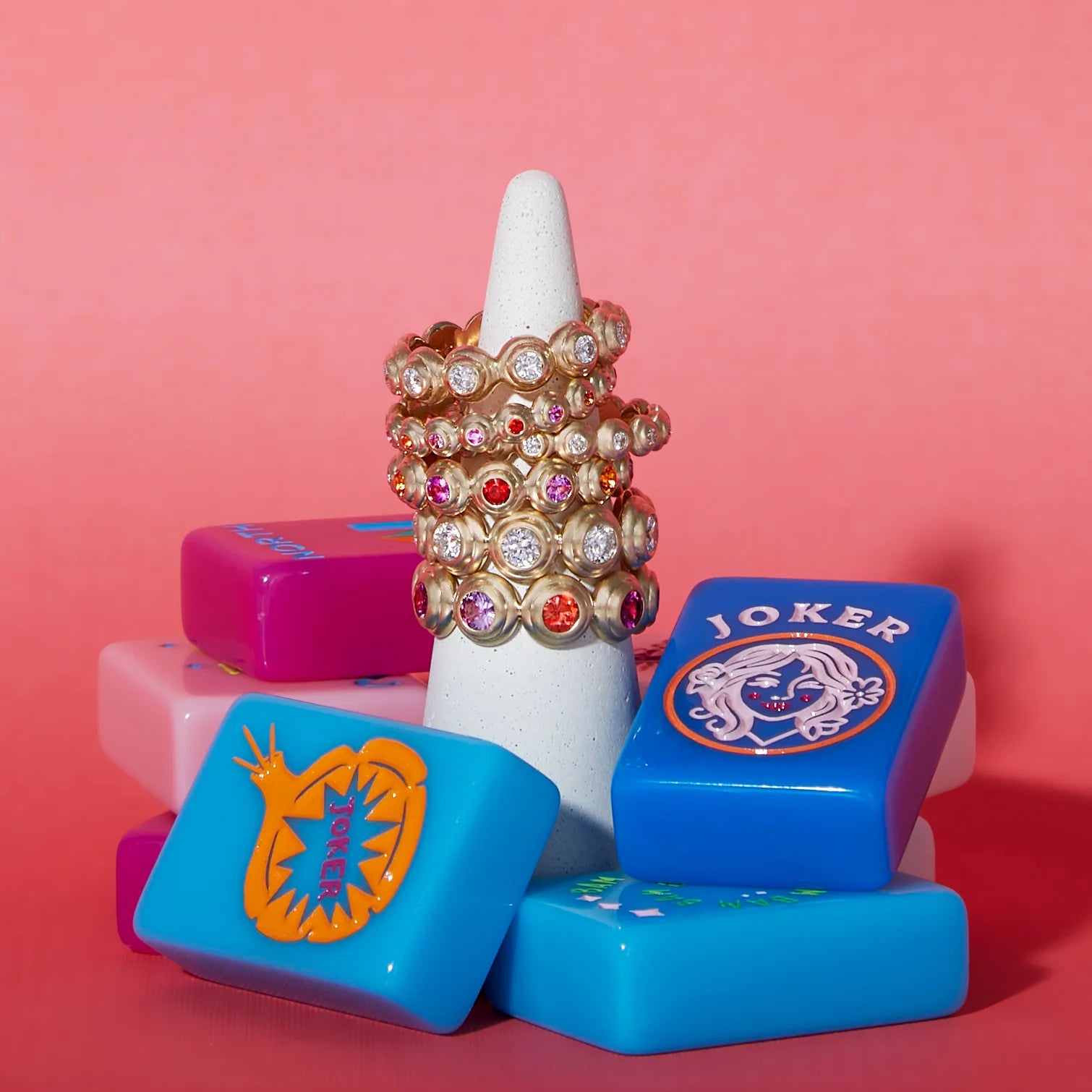 Evolve Stacking Band Ring - Emerald