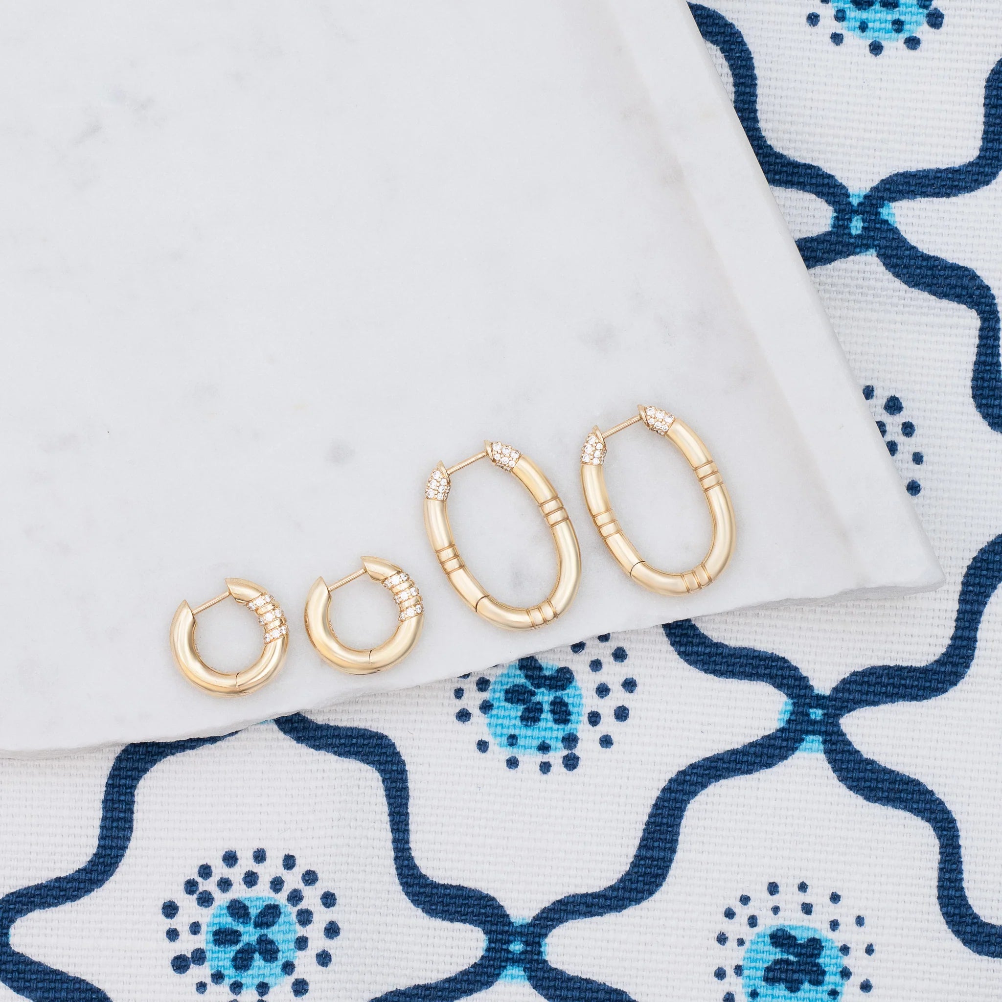 Crew Round Huggie -  Diamond