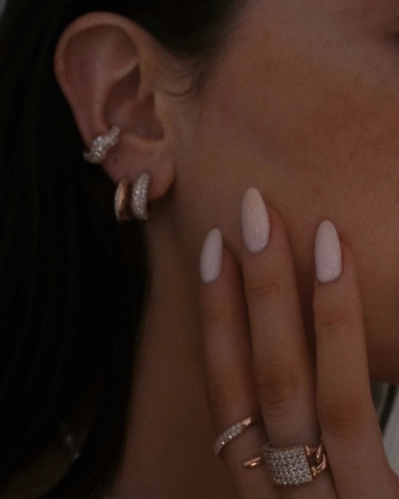 Puffy Trio Emerald Ring