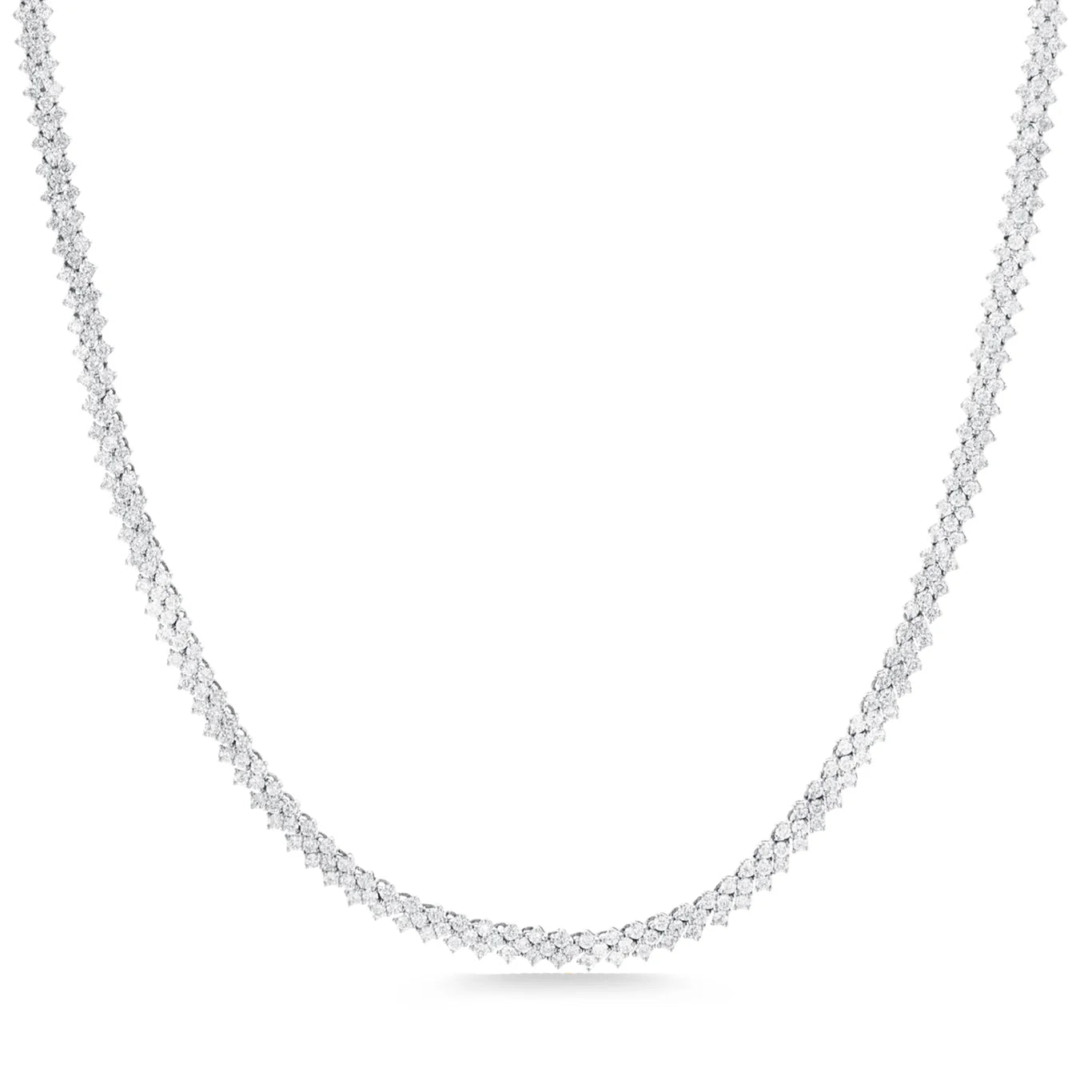 CHEVRON TENNIS NECKLACE