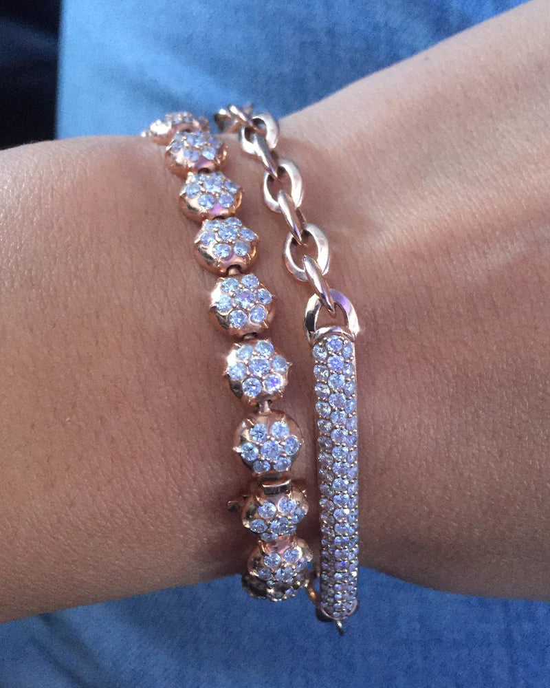 CROWN TENNIS BRACELET