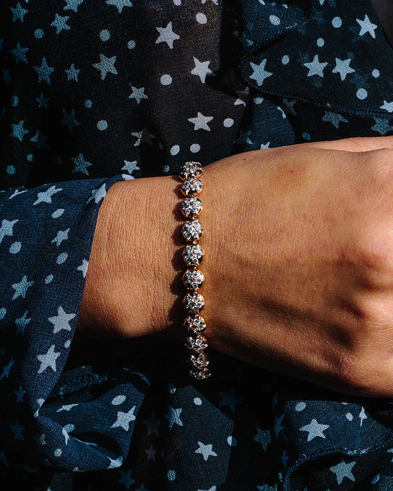 CROWN TENNIS BRACELET