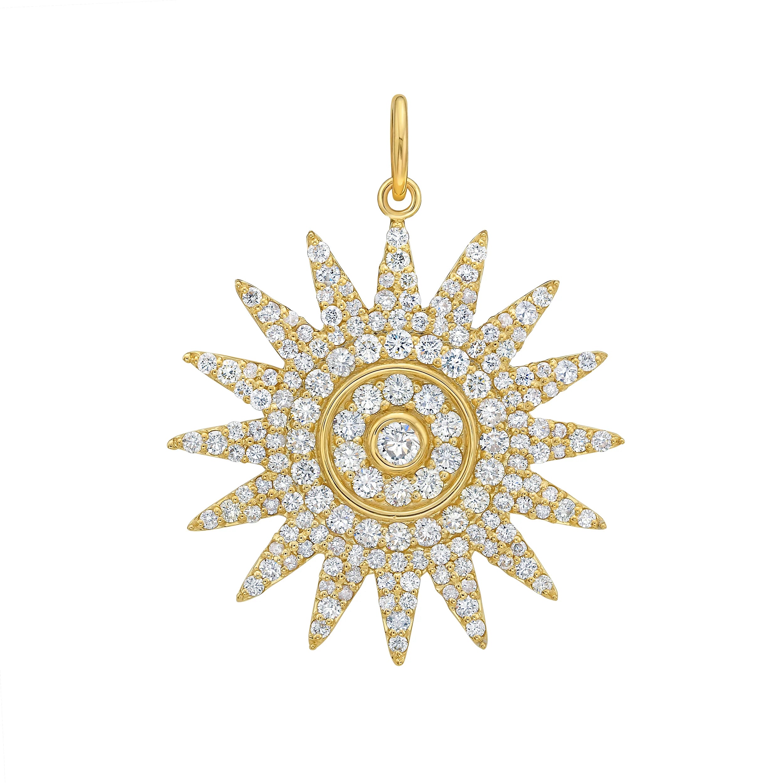 Lumière Large Diamond Sun Medallion