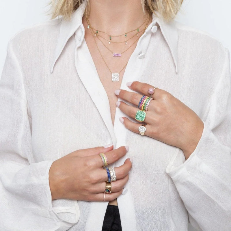 Diamond Cluster Necklace