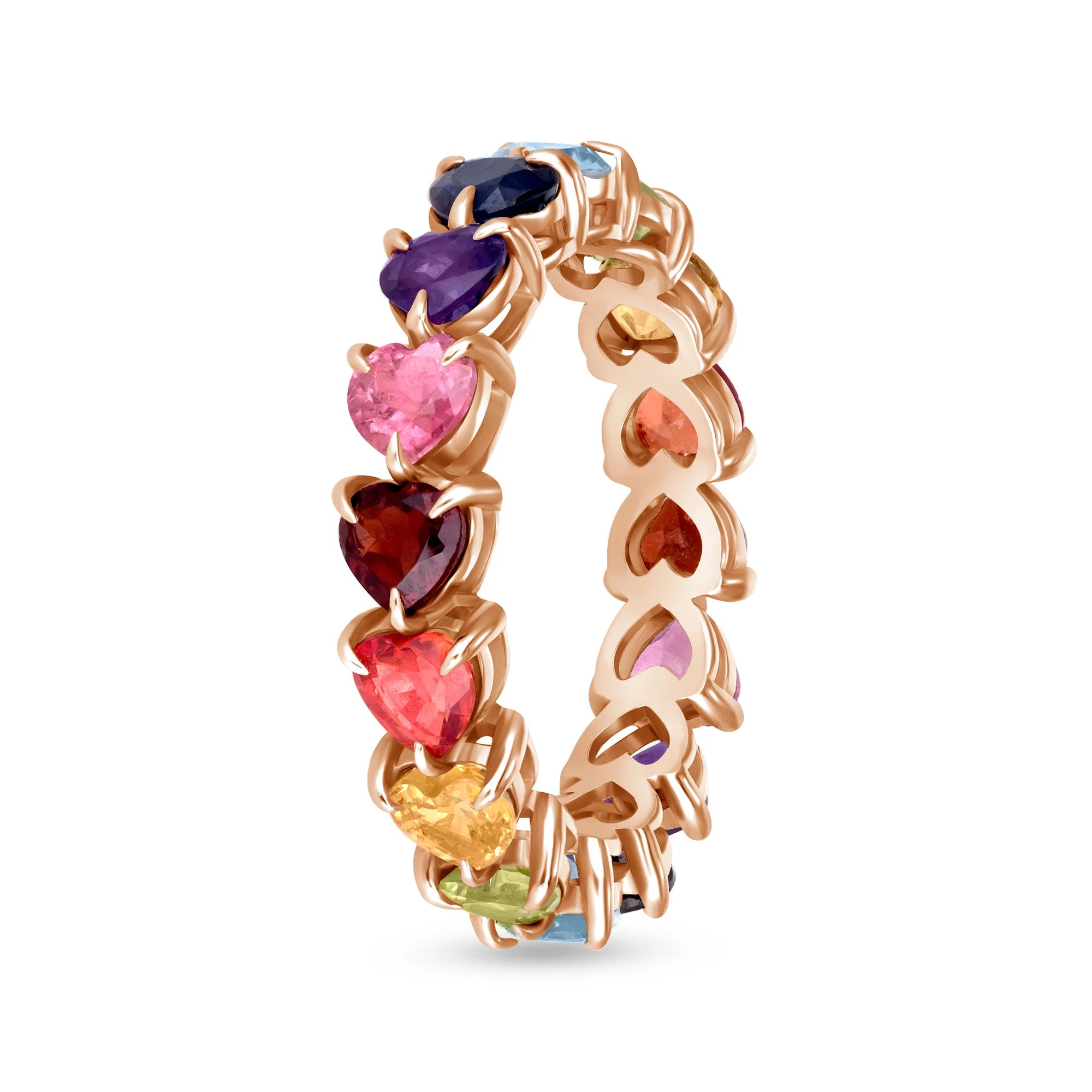 RAINBOW GEM ETERNITY RING