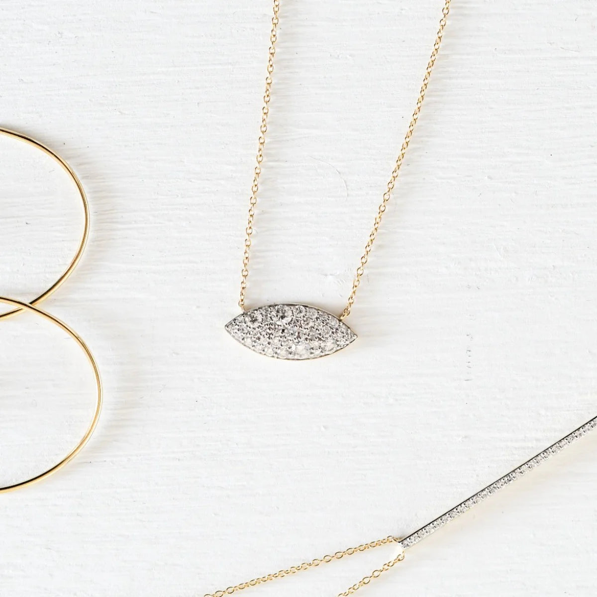 Diamond Marquise Necklace